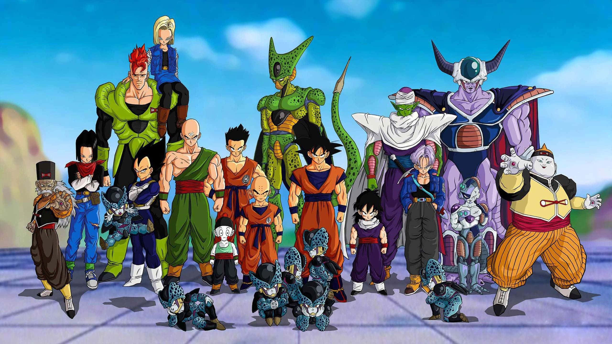 Бойците от Dragon Ball Super застават рамо до рамо за нова глава в героически бой! Тапет