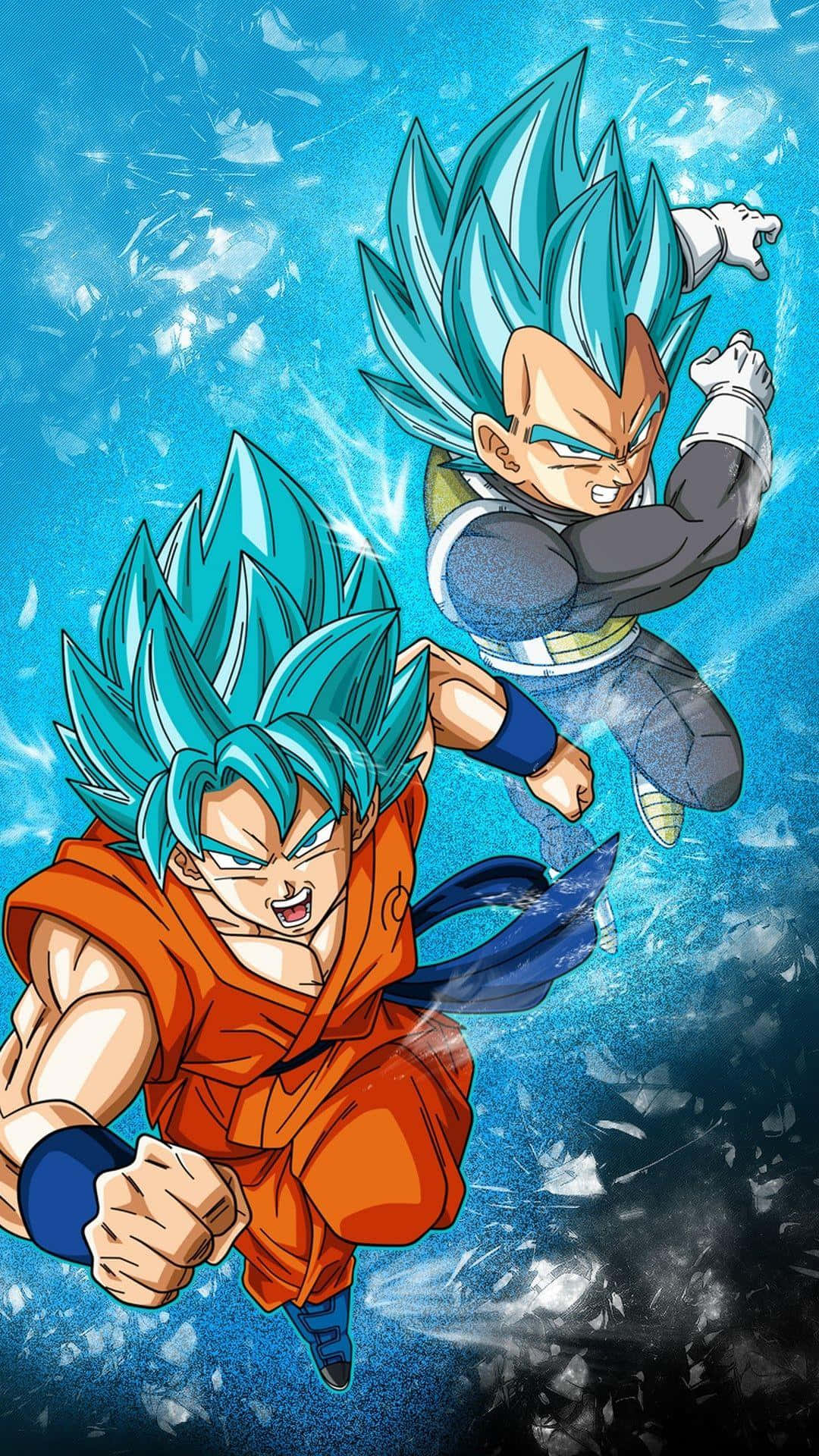 Гоку и Вегета Dragon Ball Z Син Сайн Тапет