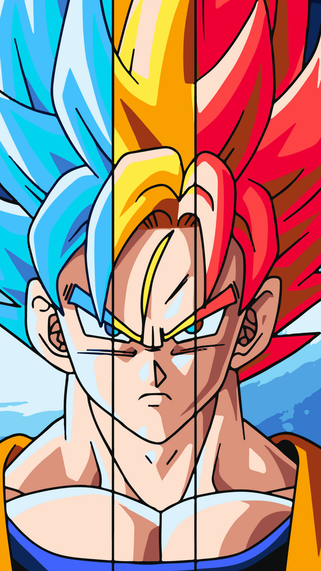 Супер Сайан Гоку освобождава силата си в Dragon Ball Z Тапет