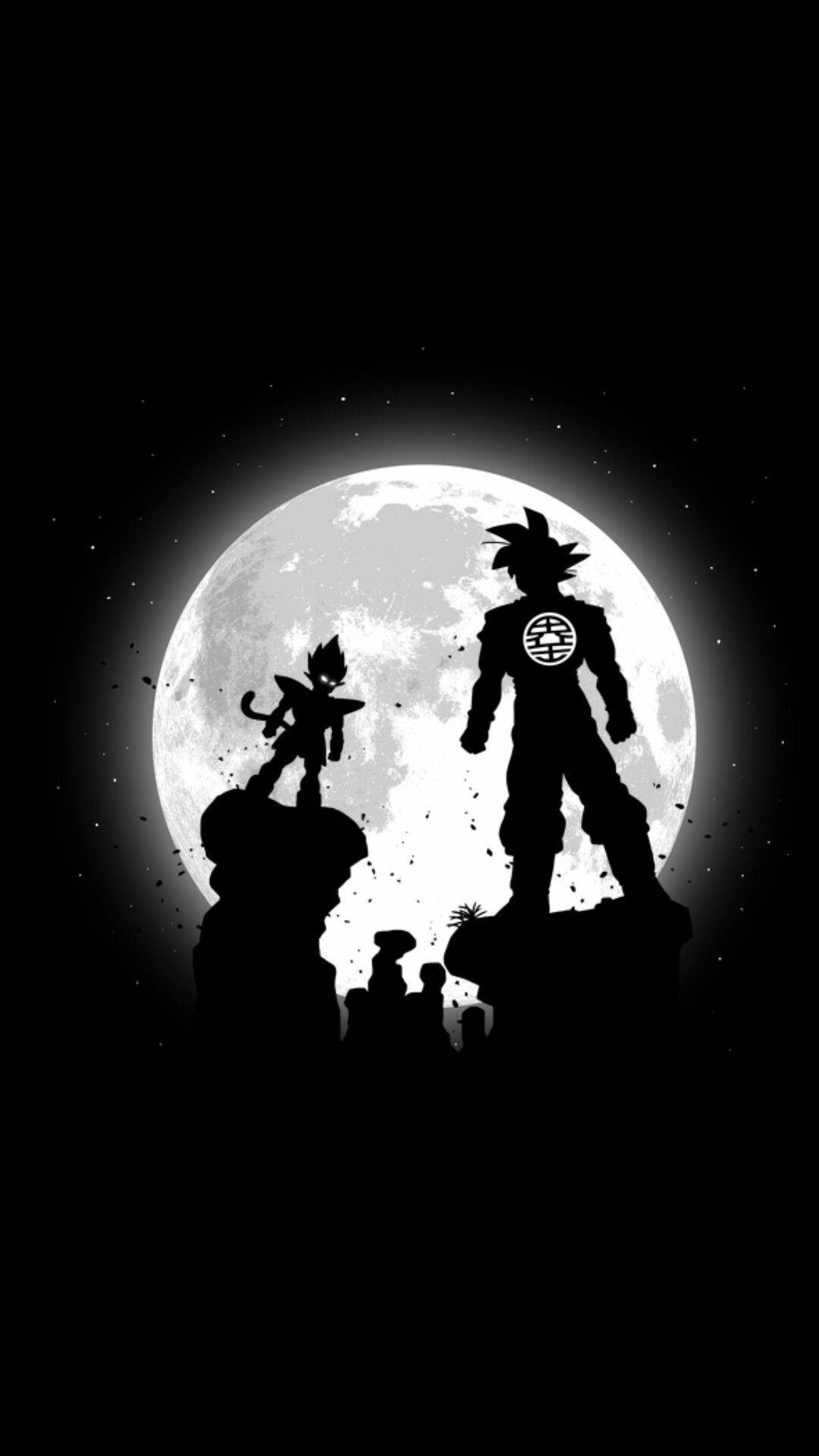 Готина силуетна рисунка от Dragon Ball Z Тапет