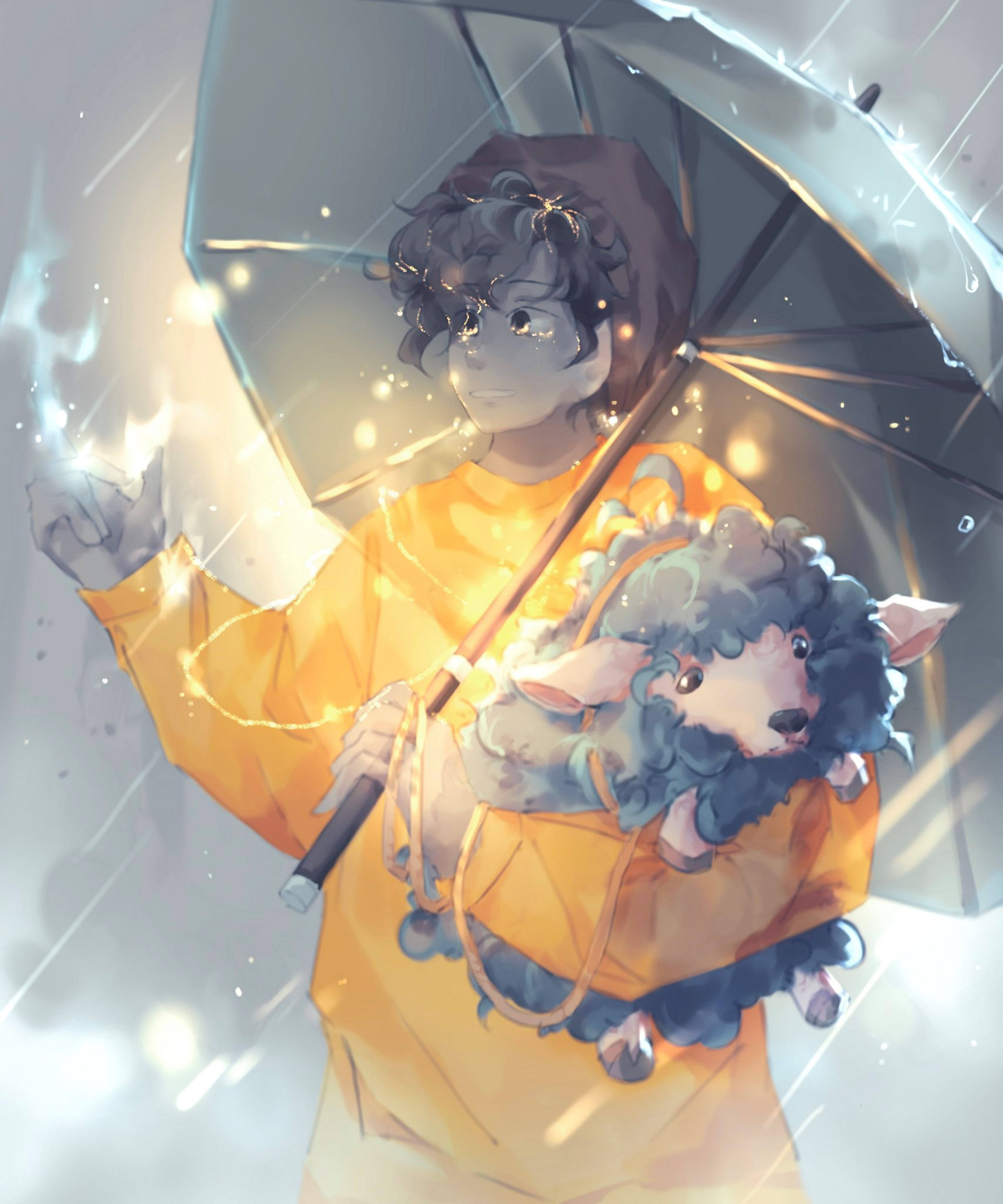 Dream SMP Ghostbur Friend Anime Тапет