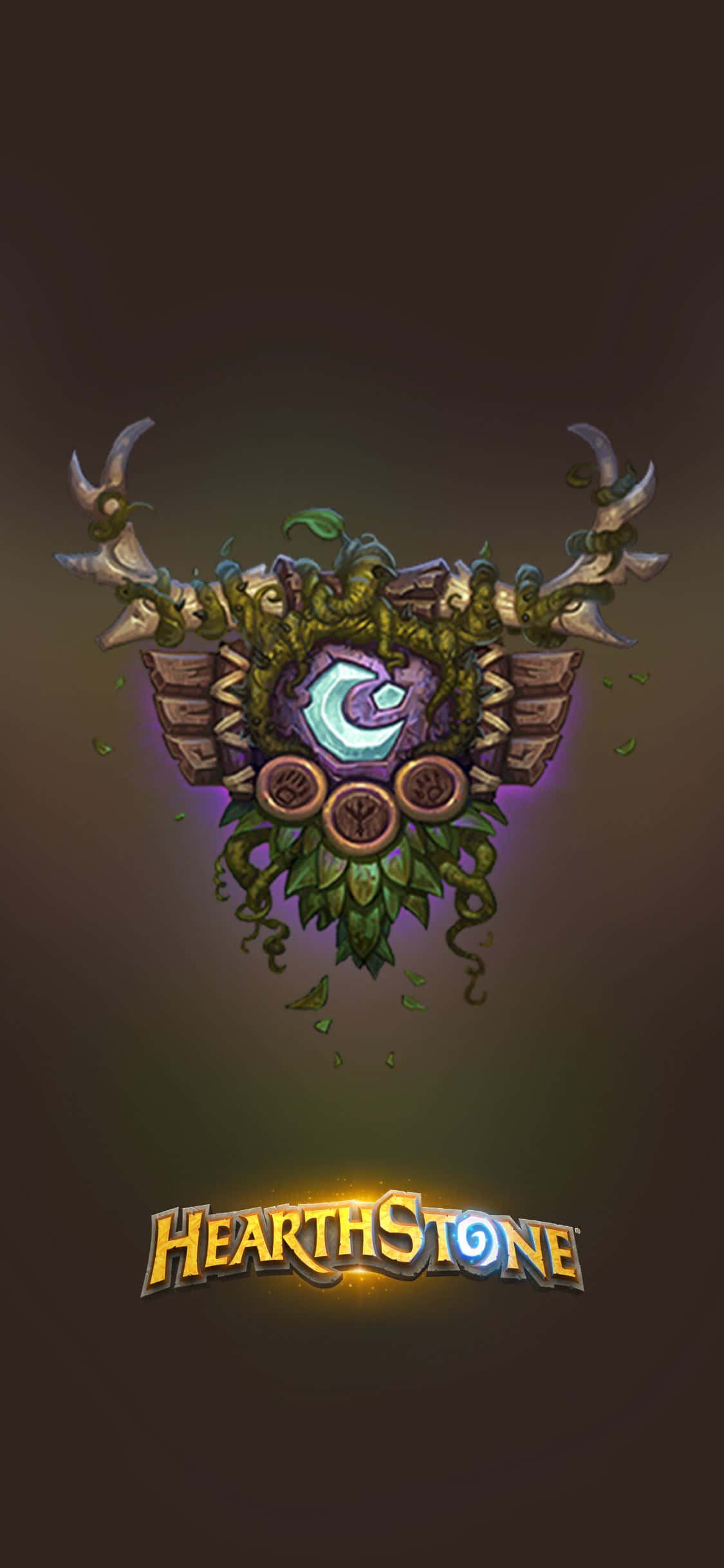 Druid Crest iPhone XS Hearthstone фон Тапет