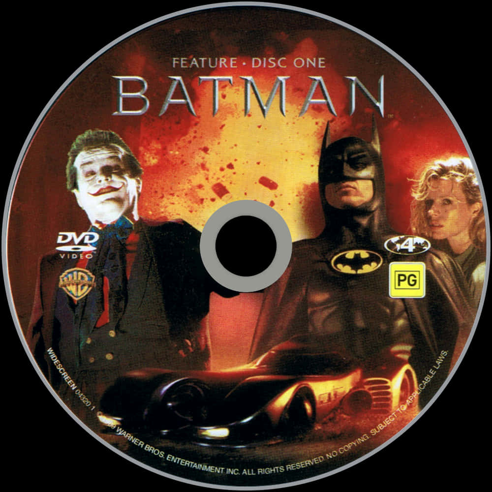Обложка DVD на Батман 1989 Тапет