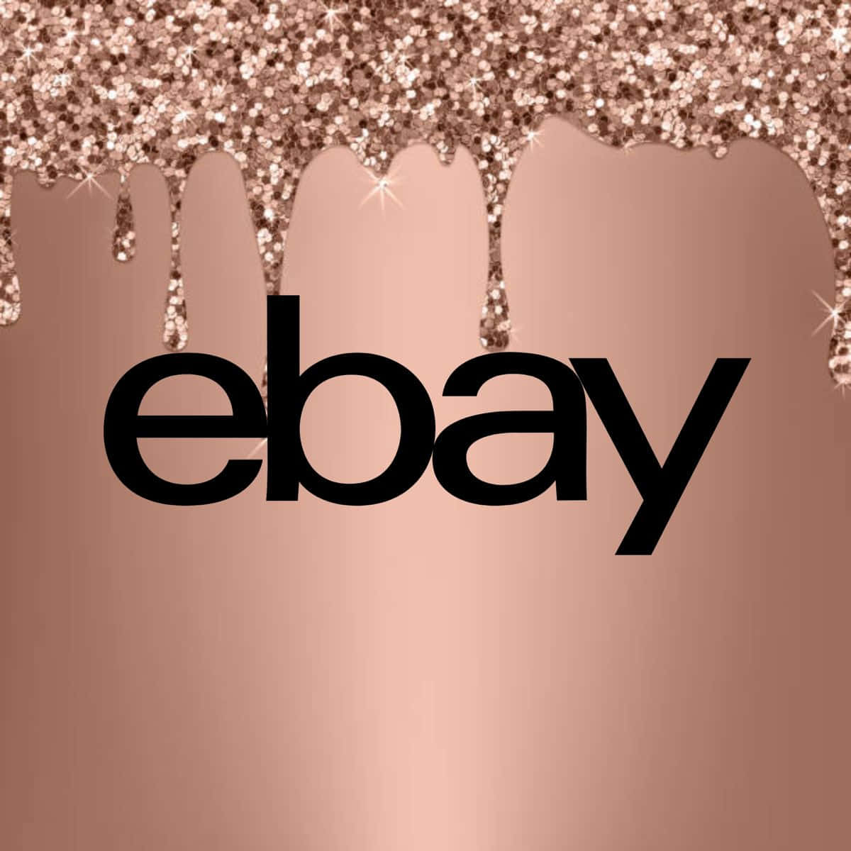Логотип eBay UK в розово злато Тапет