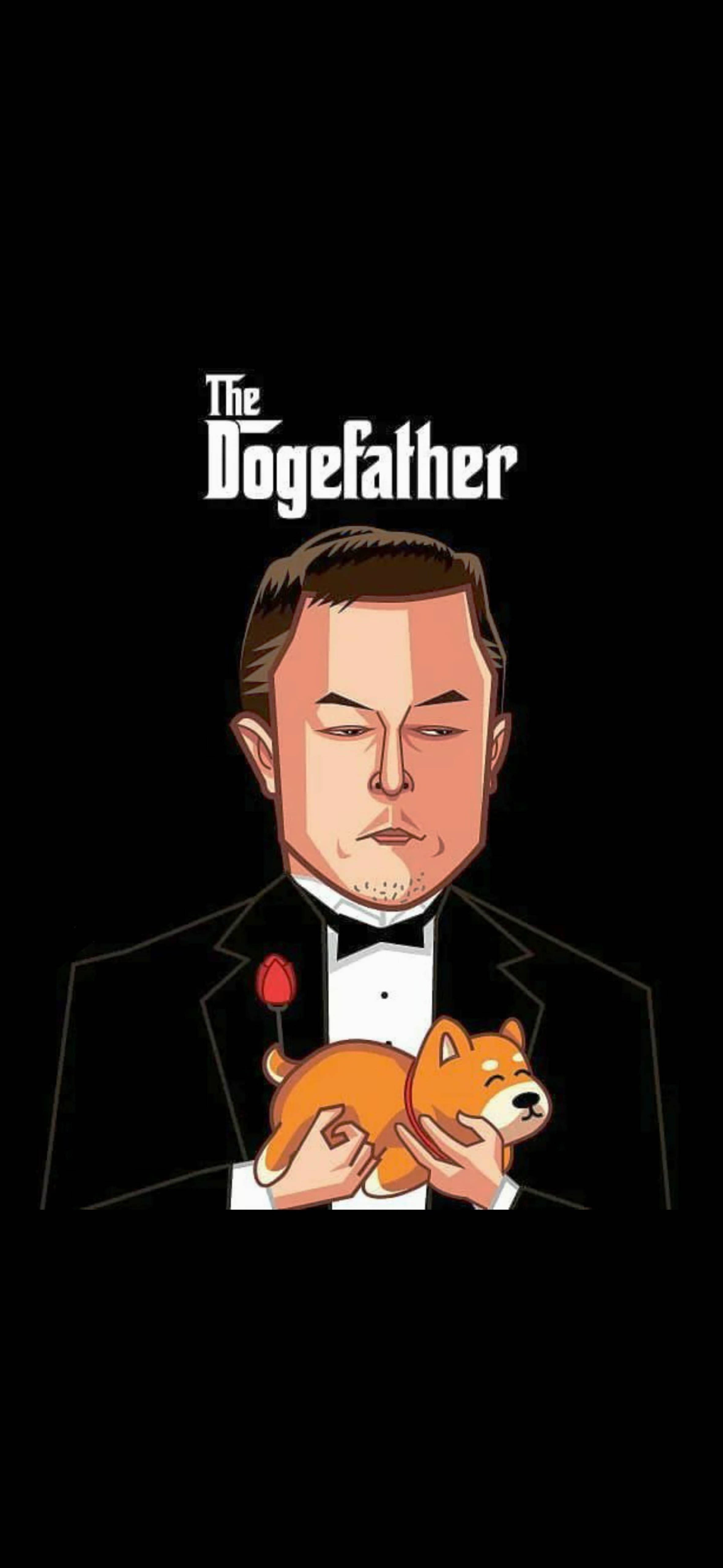 Elon Musk The Dogefather Тапет