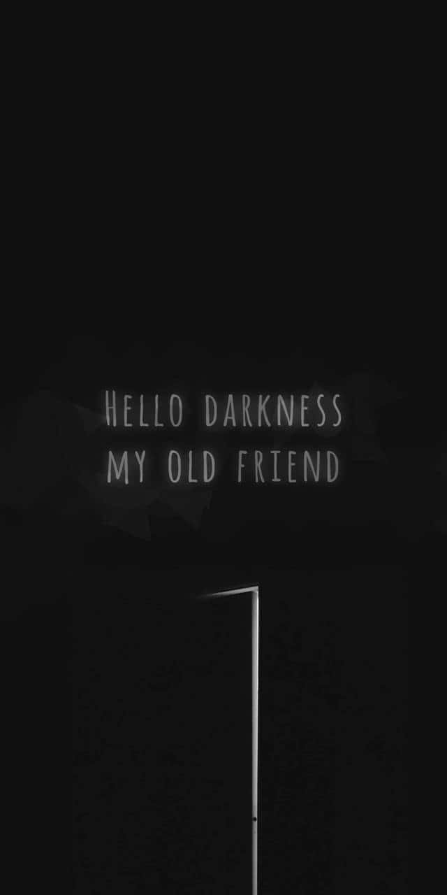 Черен Emo iPhone Здравей Тъмнино Тапет