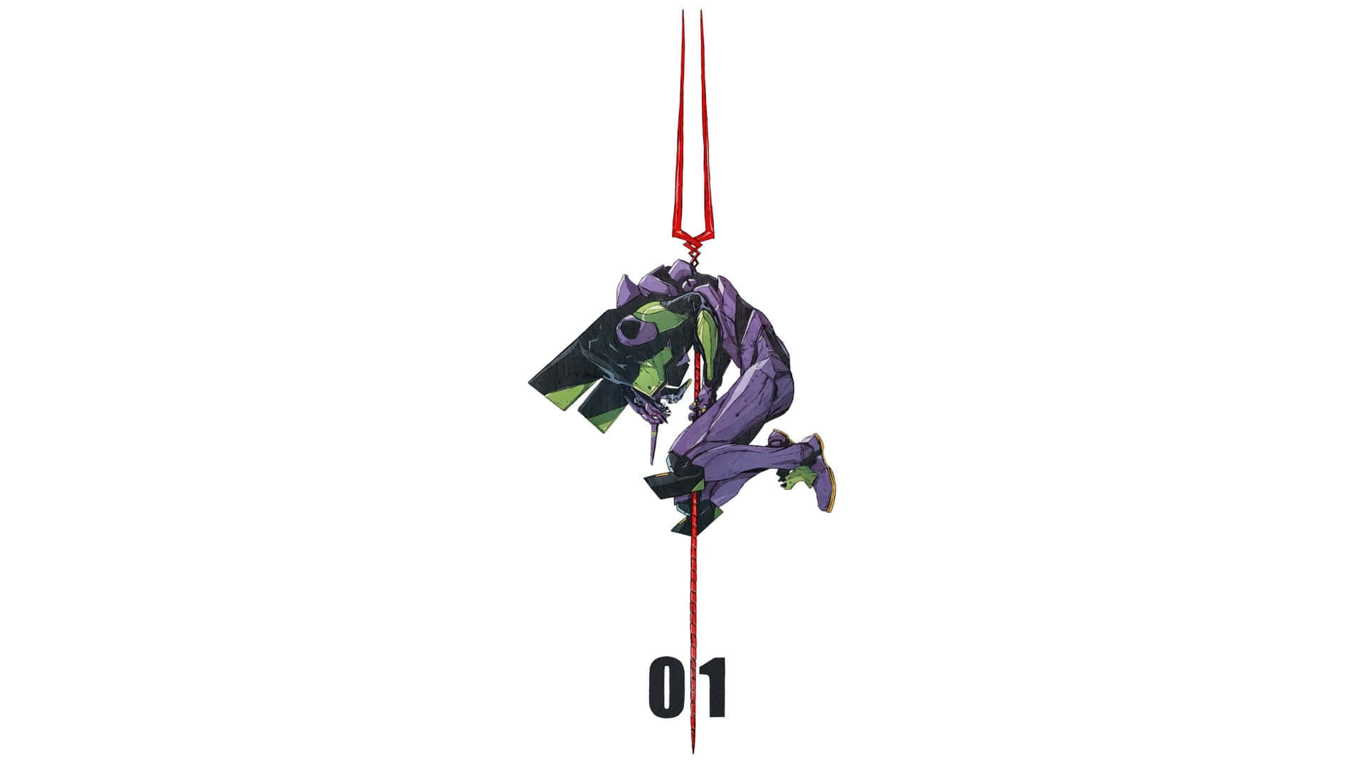 Сето Кайба се поглъща в EVA Unit 01 от Neon Genesis Evangelion Тапет