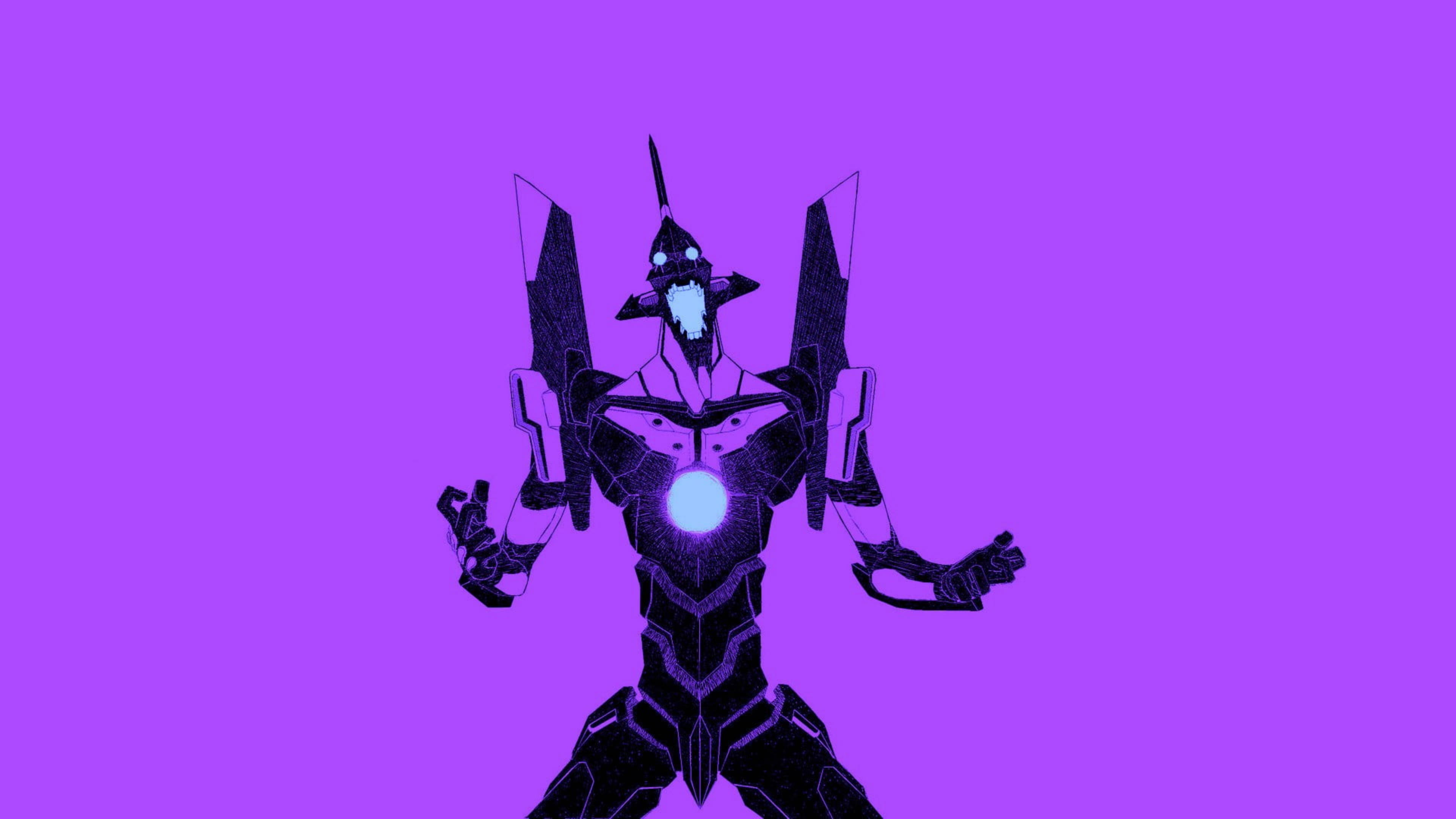 Evangelion 4K Лилав Unit-01 Тапет