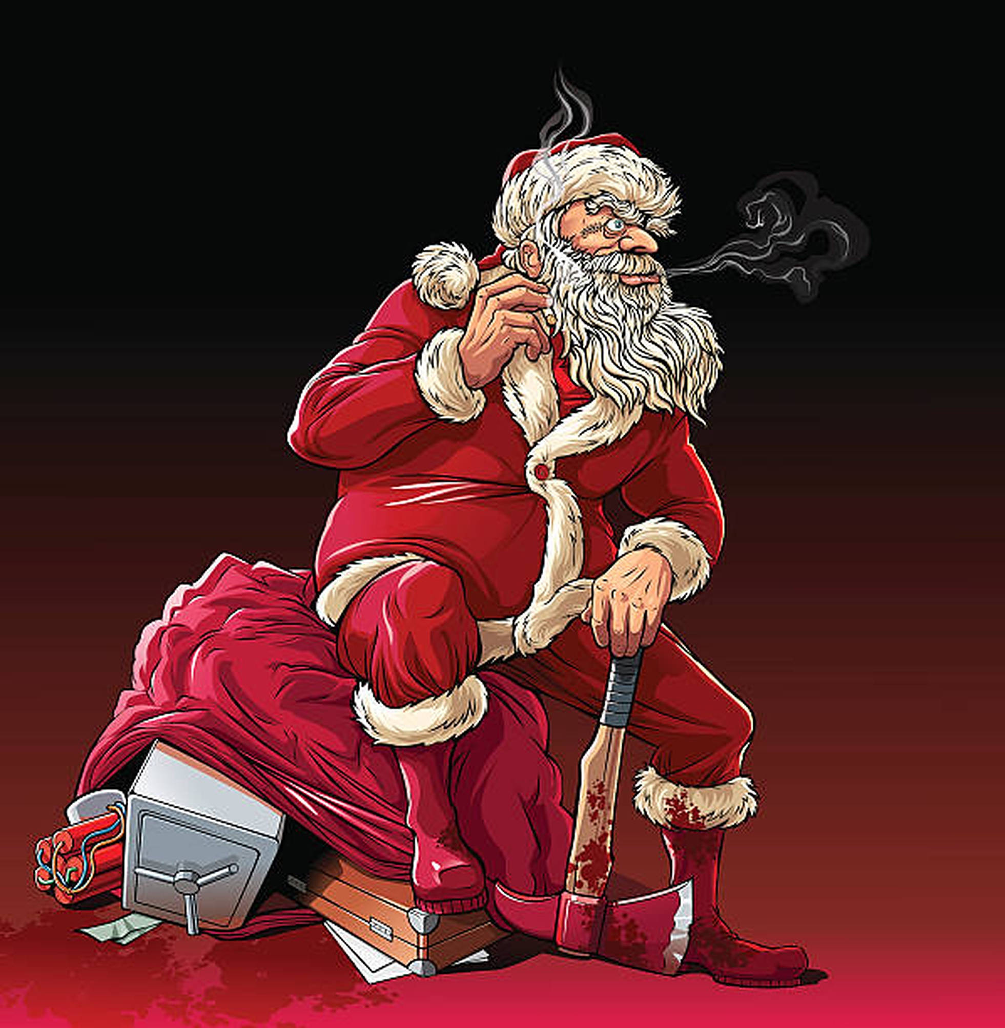 Evil Santa Heist Sack Тапет