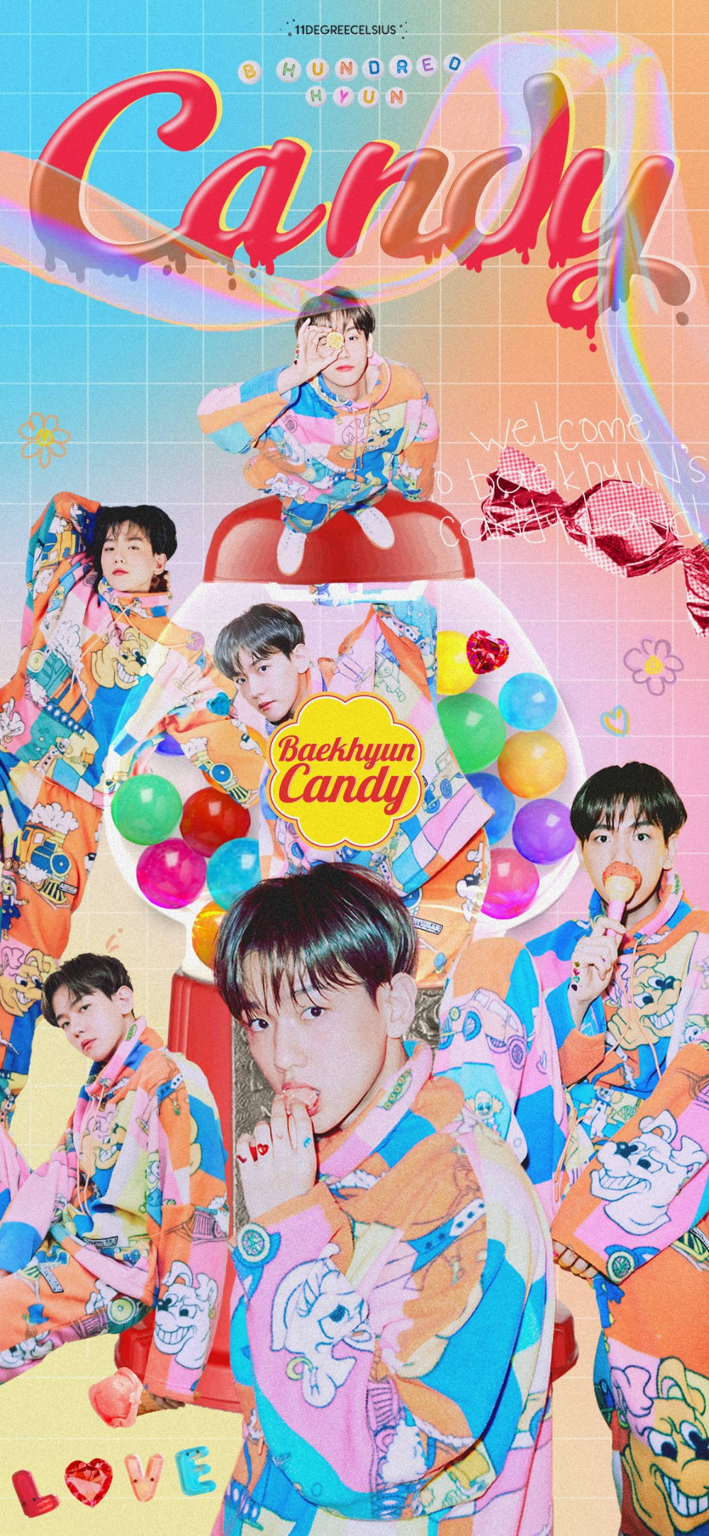 EXO Baekhyun Candy Тапет