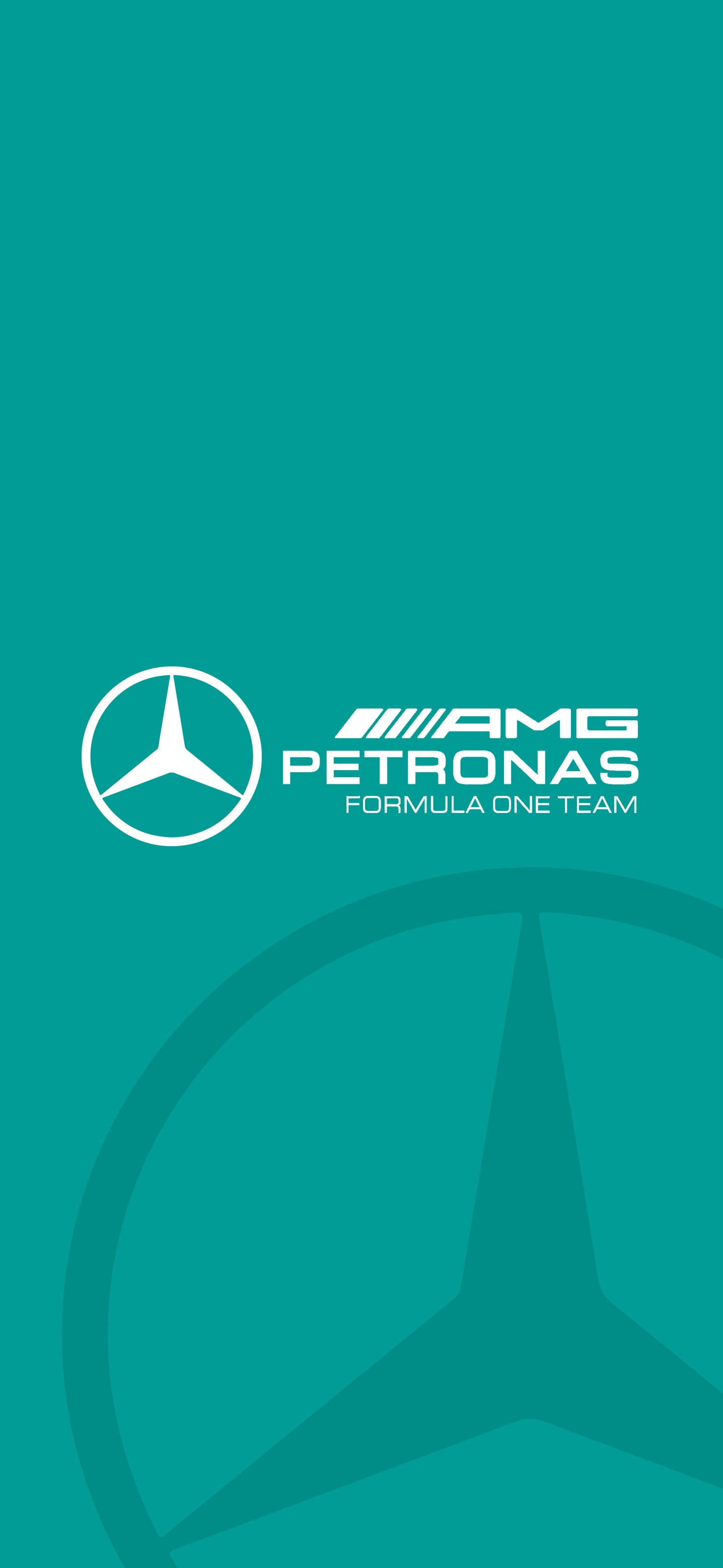 F1 AMG Petronas Тийл Лого iPhone Тапет