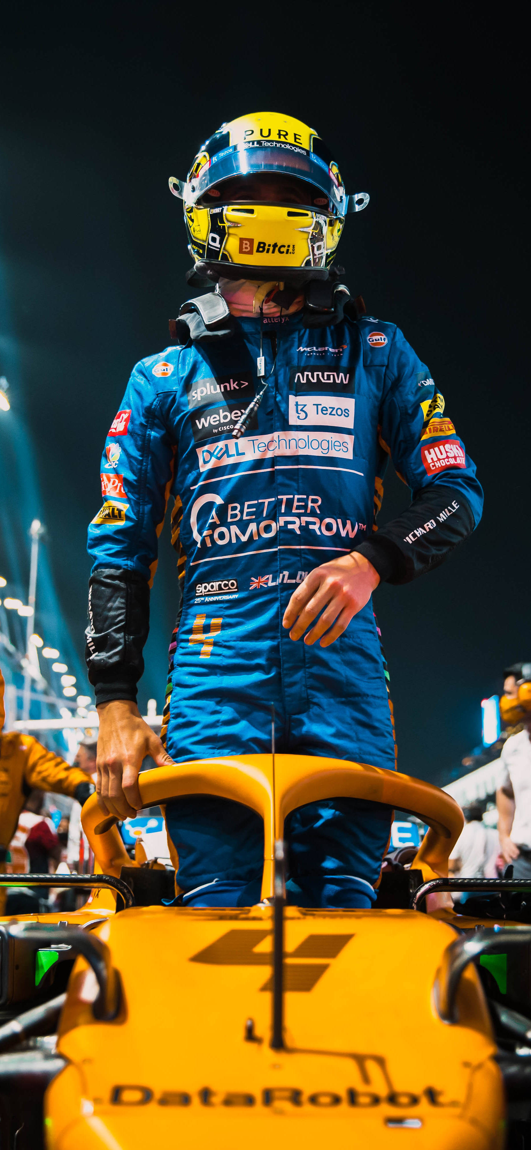 F1 Norris 2021 Saudi Arabian GP iPhone Тапет