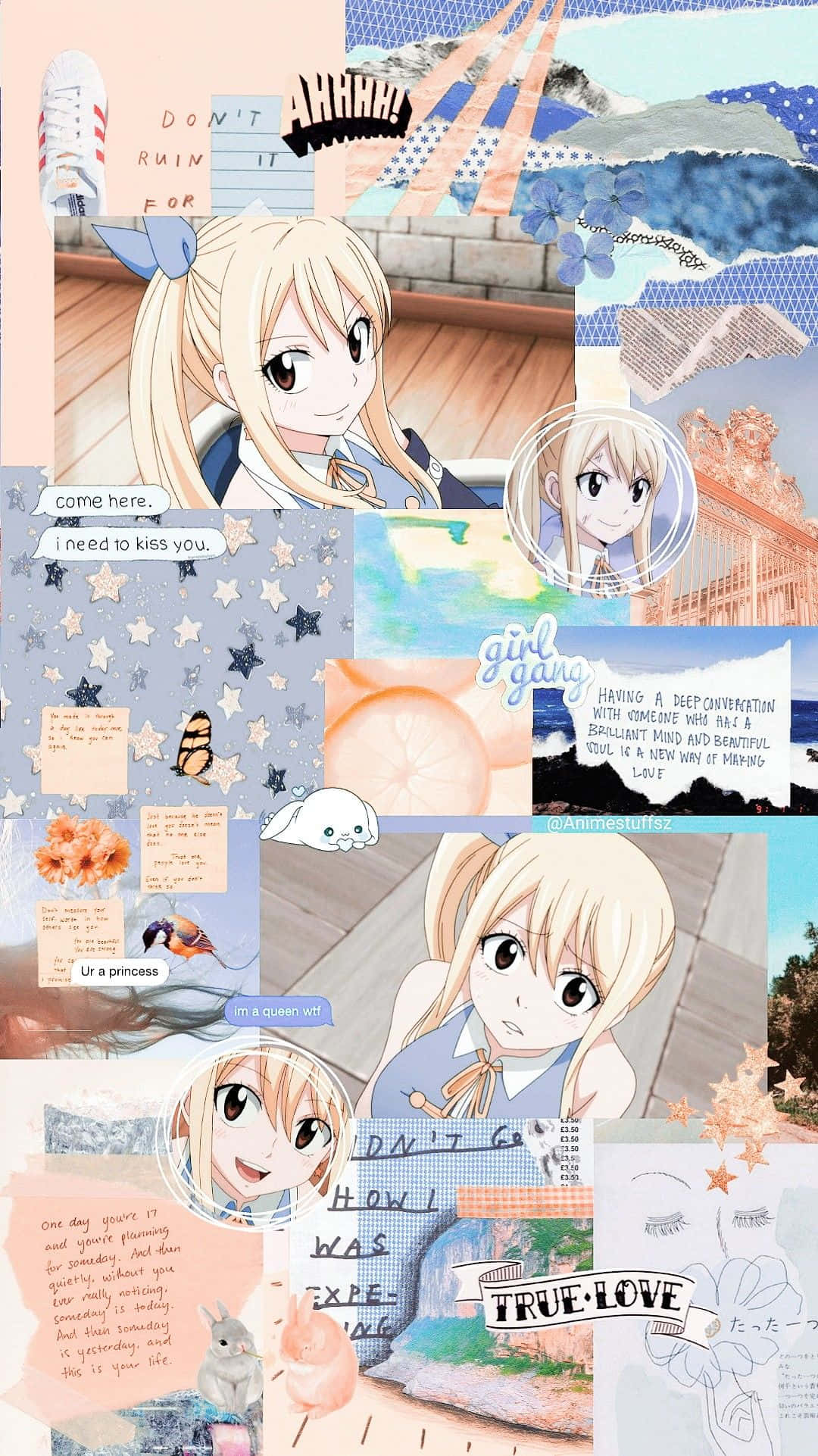 Fairy Tail Естетичен Колан от Изрезки Тапет