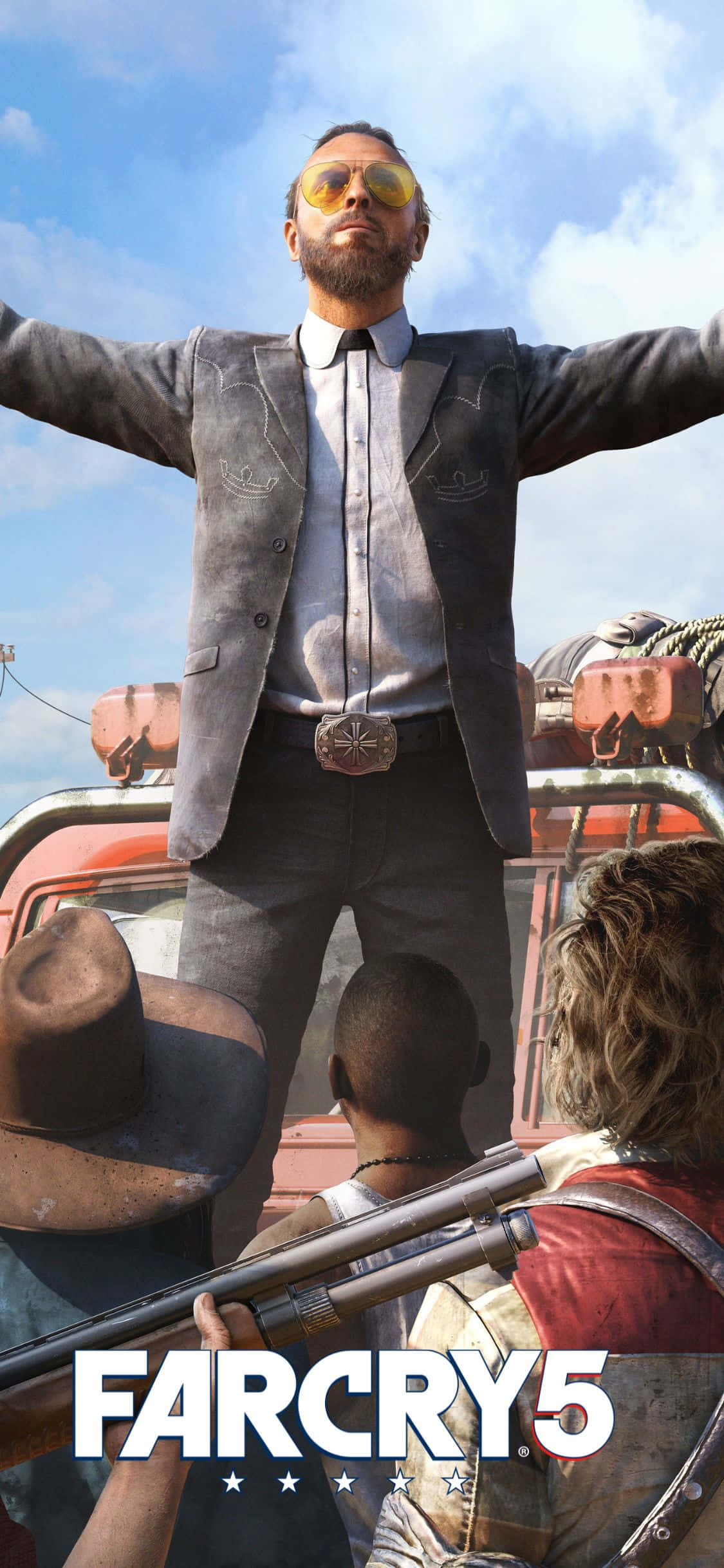 Изследвайте дивата с Far Cry 5 на iPhone XS Тапет
