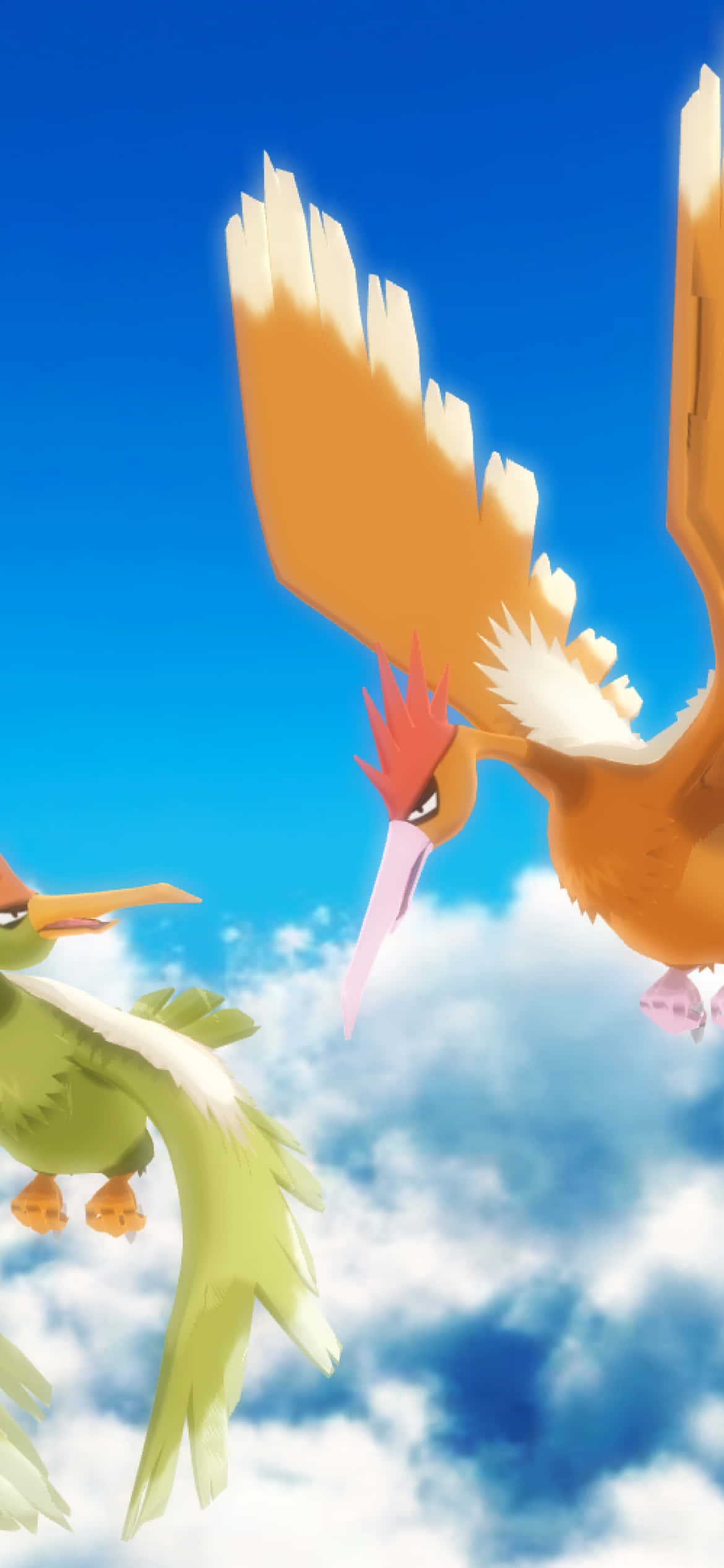 Величествен Fearow в небето Тапет