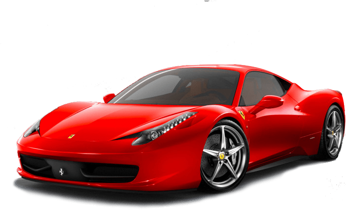 Червено Ferrari 458 Italia отстрани Тапет