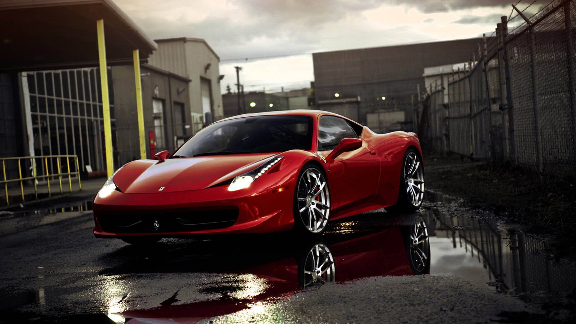 Ferrari 458 Rosso Corsa 1920x1080 Тапет