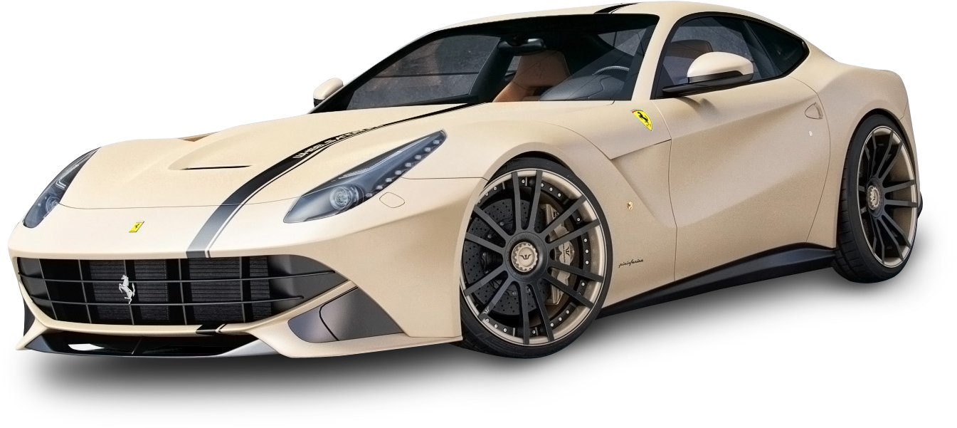 Бежово Ferrari суперавтомобил в профил Тапет