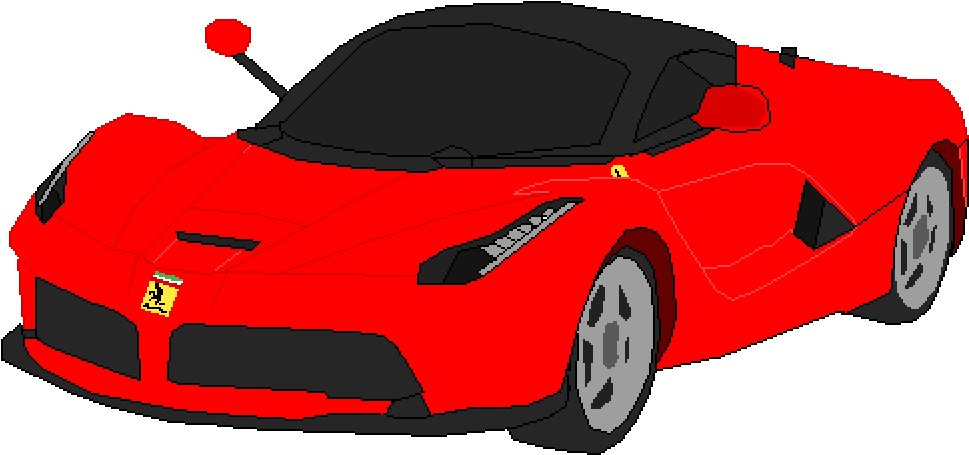 Илюстрация на червено Ferrari спорт кола Тапет