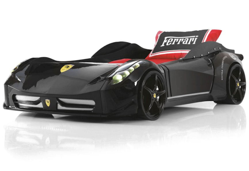 Черен концептуален състезателен автомобил Ferrari Тапет