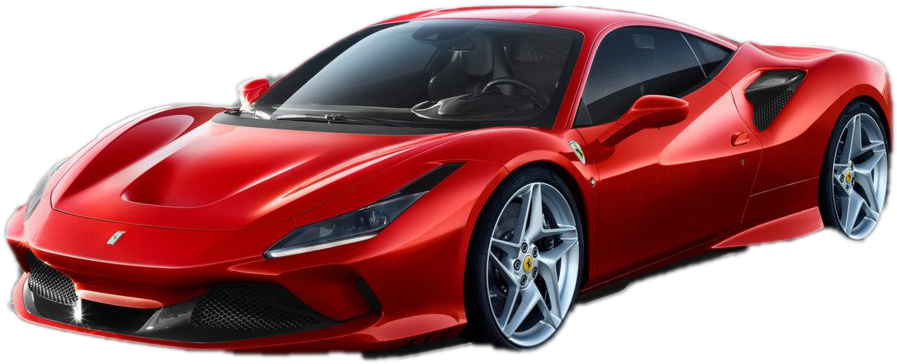Червено Ferrari суперавтомобил в профил Тапет