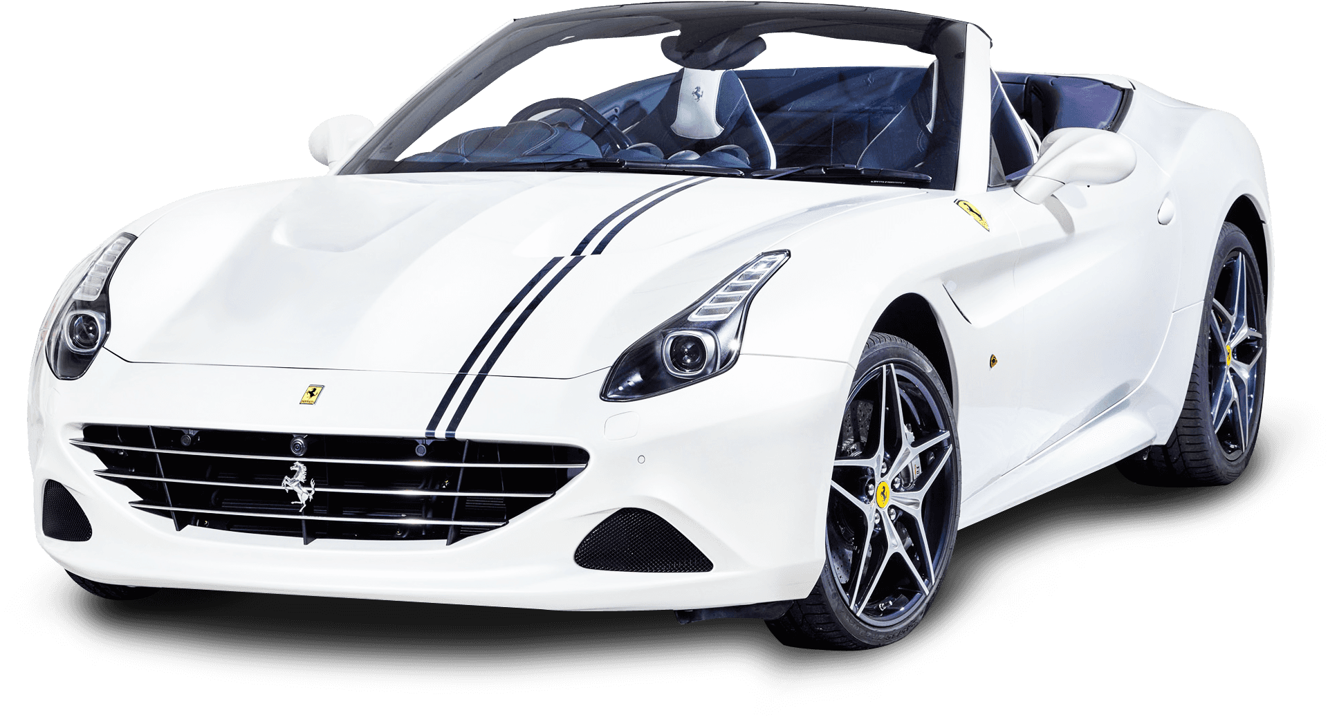 Бял Ferrari кабриолет спортен автомобил Тапет
