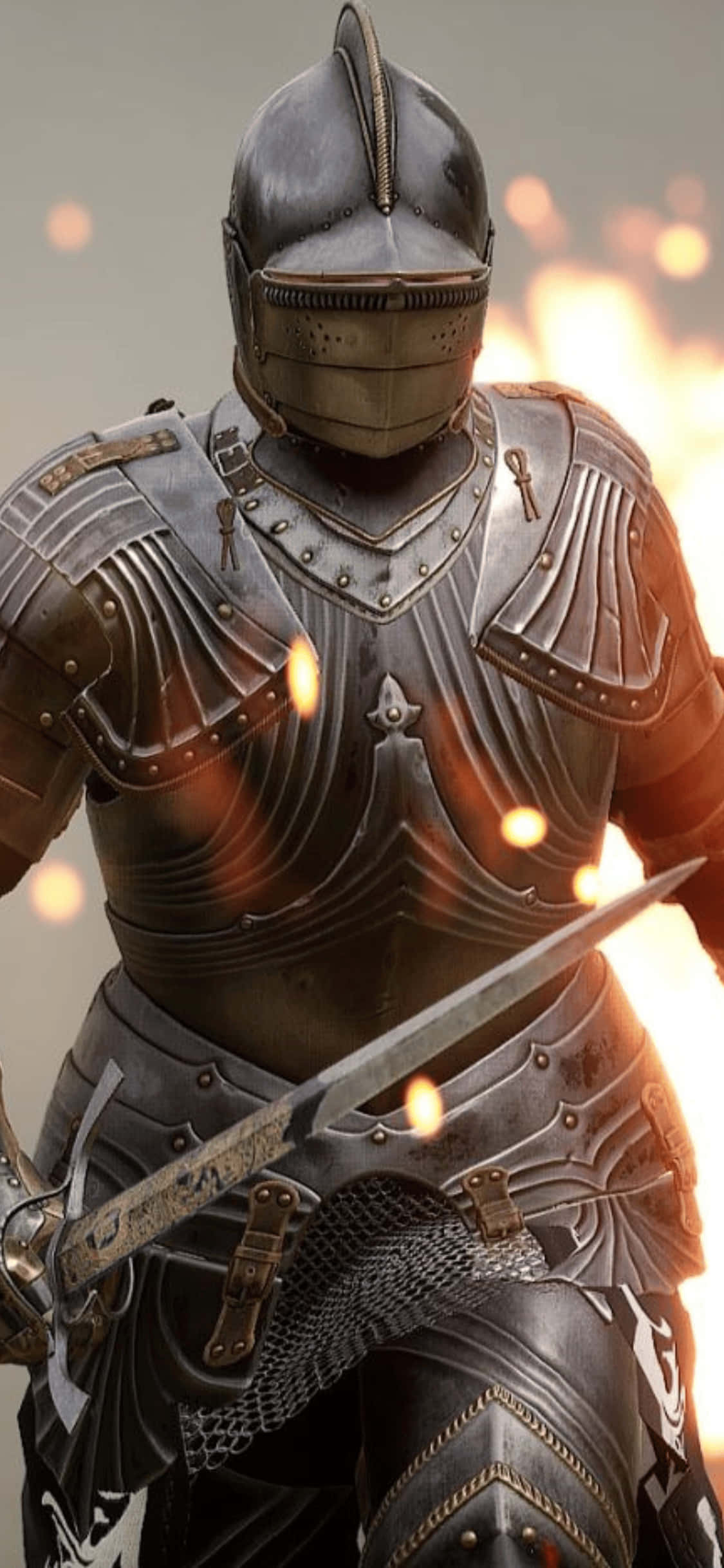 Fire Effect iPhone Xs Mordhau Background Тапет