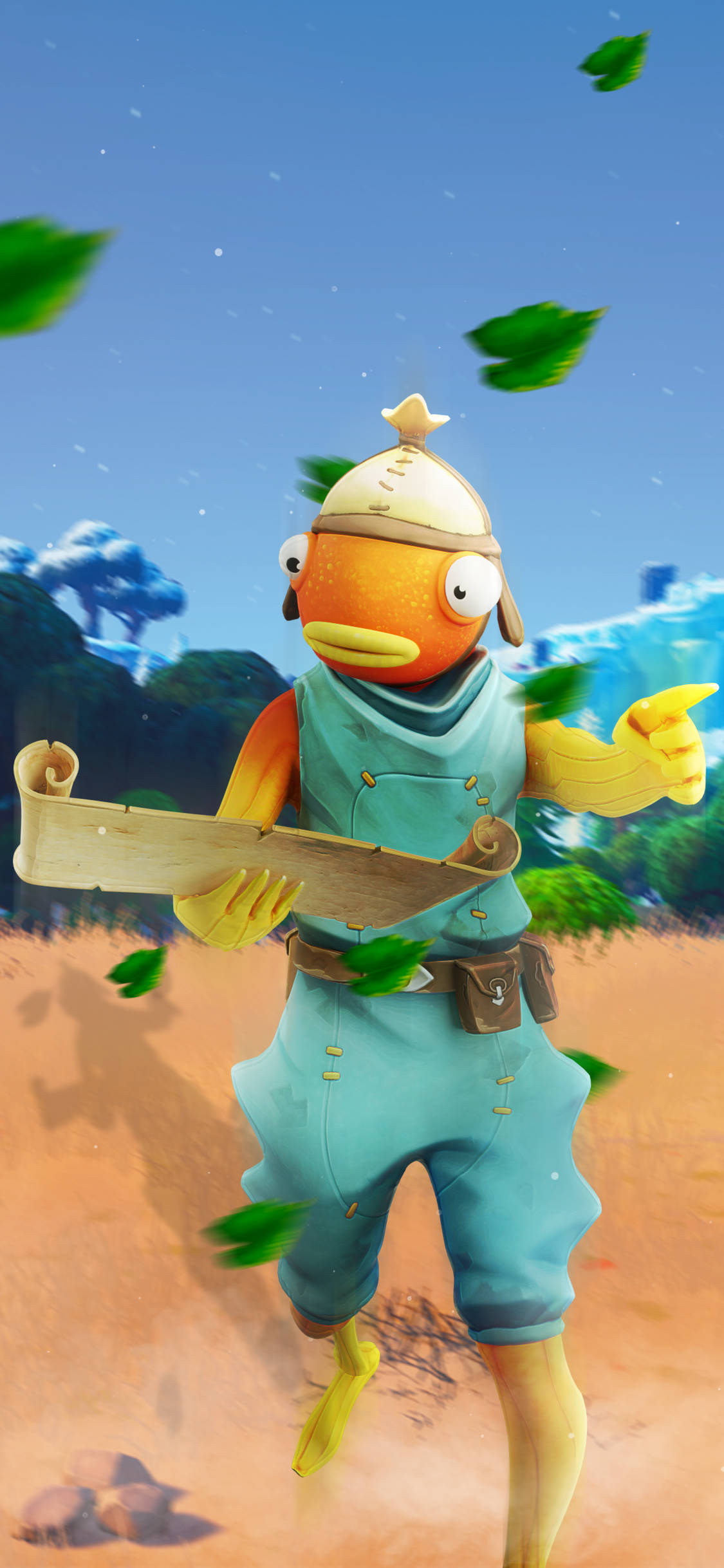 Fortnite приключение с Fishstick - Потоци в битва роял вълнение Тапет