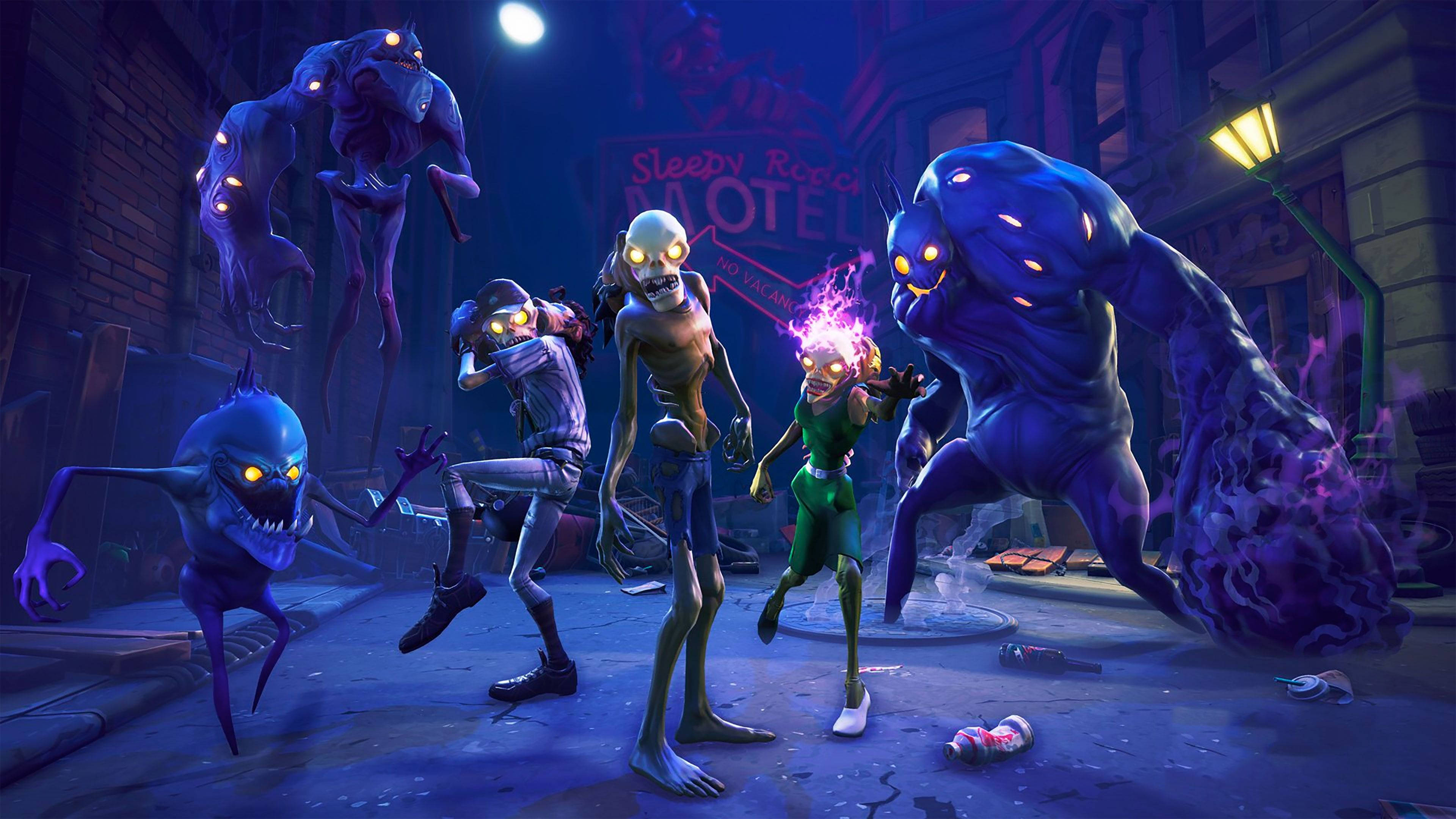 Подгответе се за битка срещу зомбита и мини-босове в Fortnite Тапет
