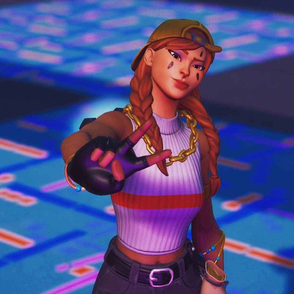 Fortnite PFP Cool Aura Мирен знак Тапет