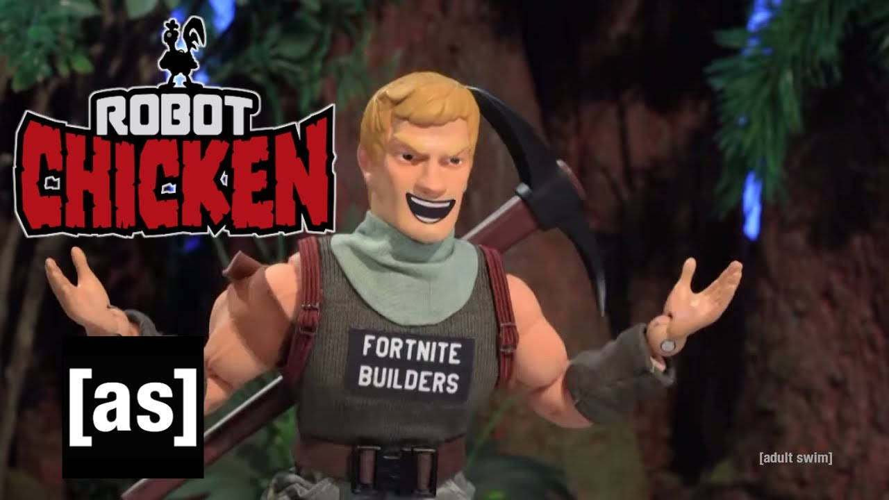 Робот Чикен пародия на Fortnite Тапет