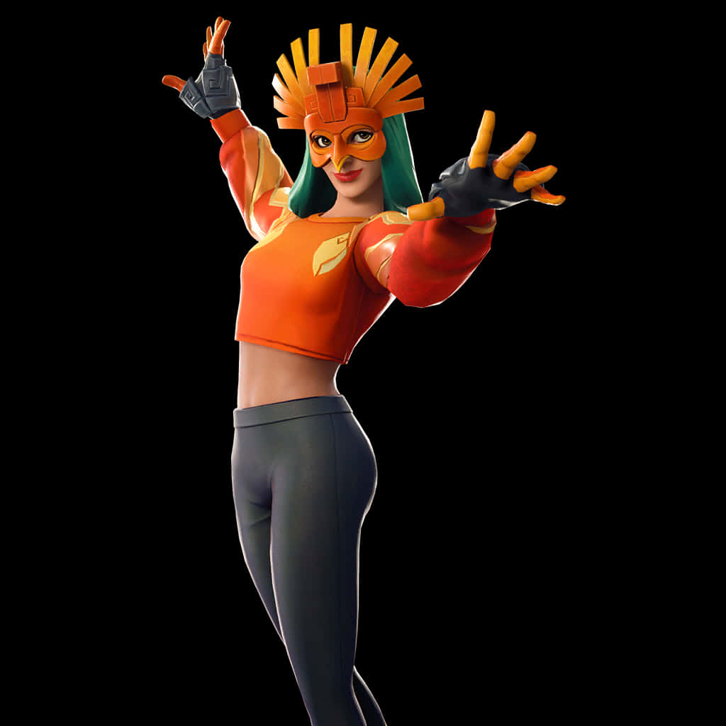 Поза на скин Слънчева птица от Fortnite Тапет
