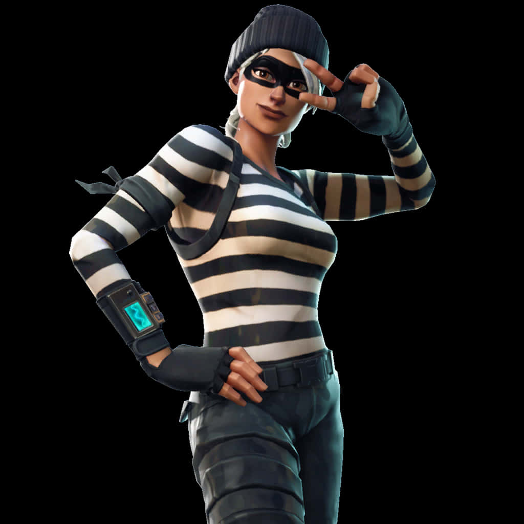 Поздравителна поза на герой от Fortnite Тапет