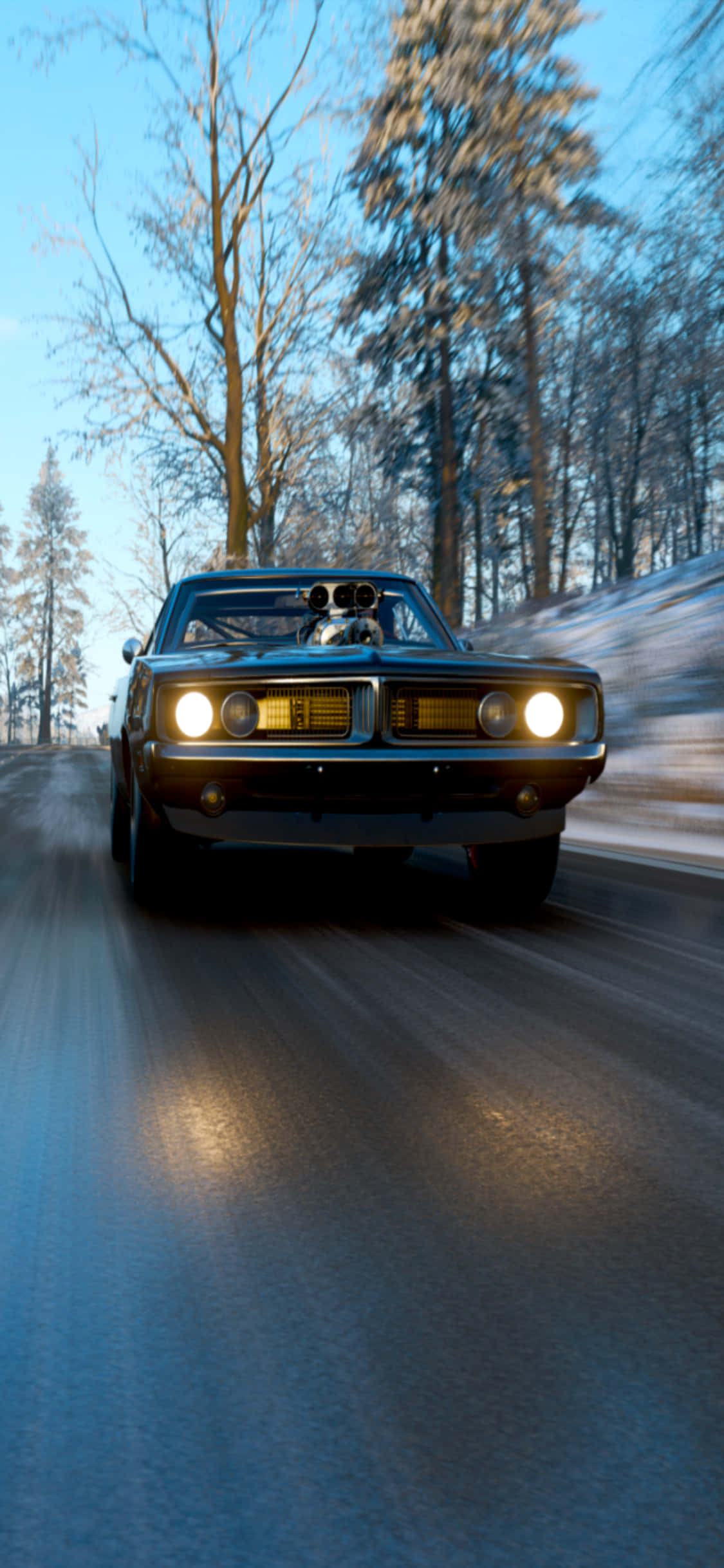 Отправте се на незабравимо състезателно пътешествие с зашемлящи Forza Horizon 4 на мощния iPhone Xs. Тапет
