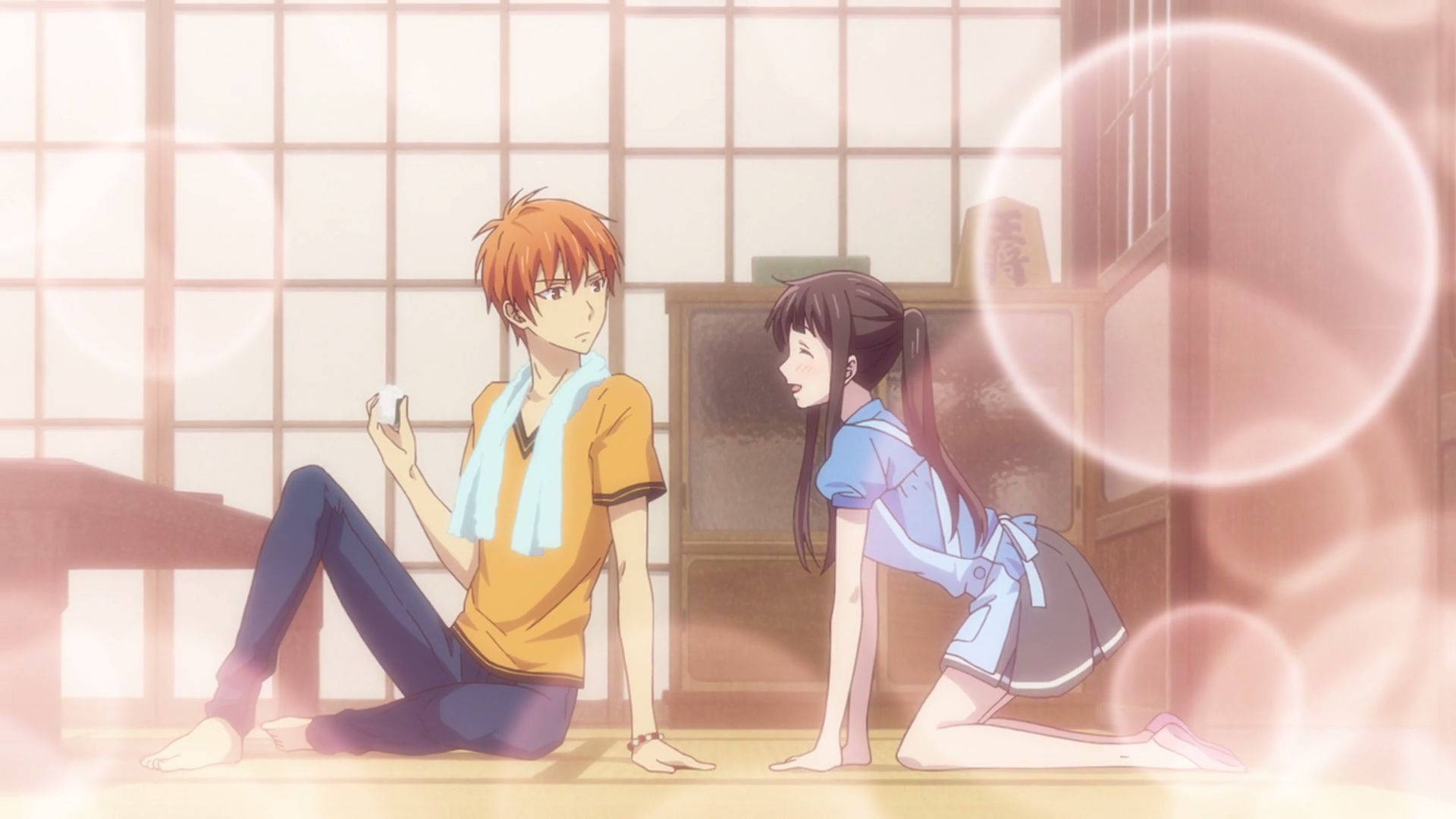 Аниме двойка Fruits Basket Тапет