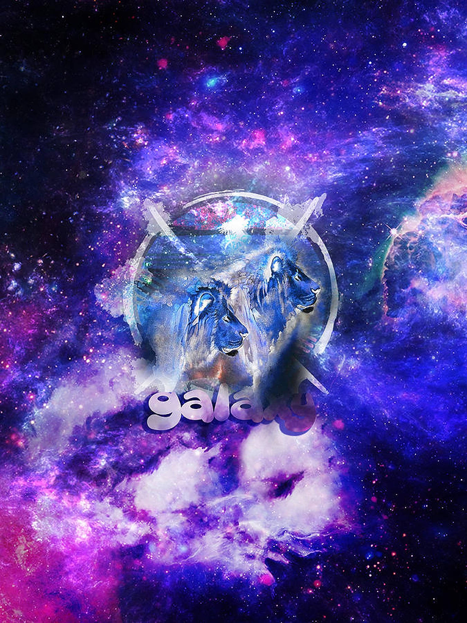 Графика Galaxy Lion Тапет
