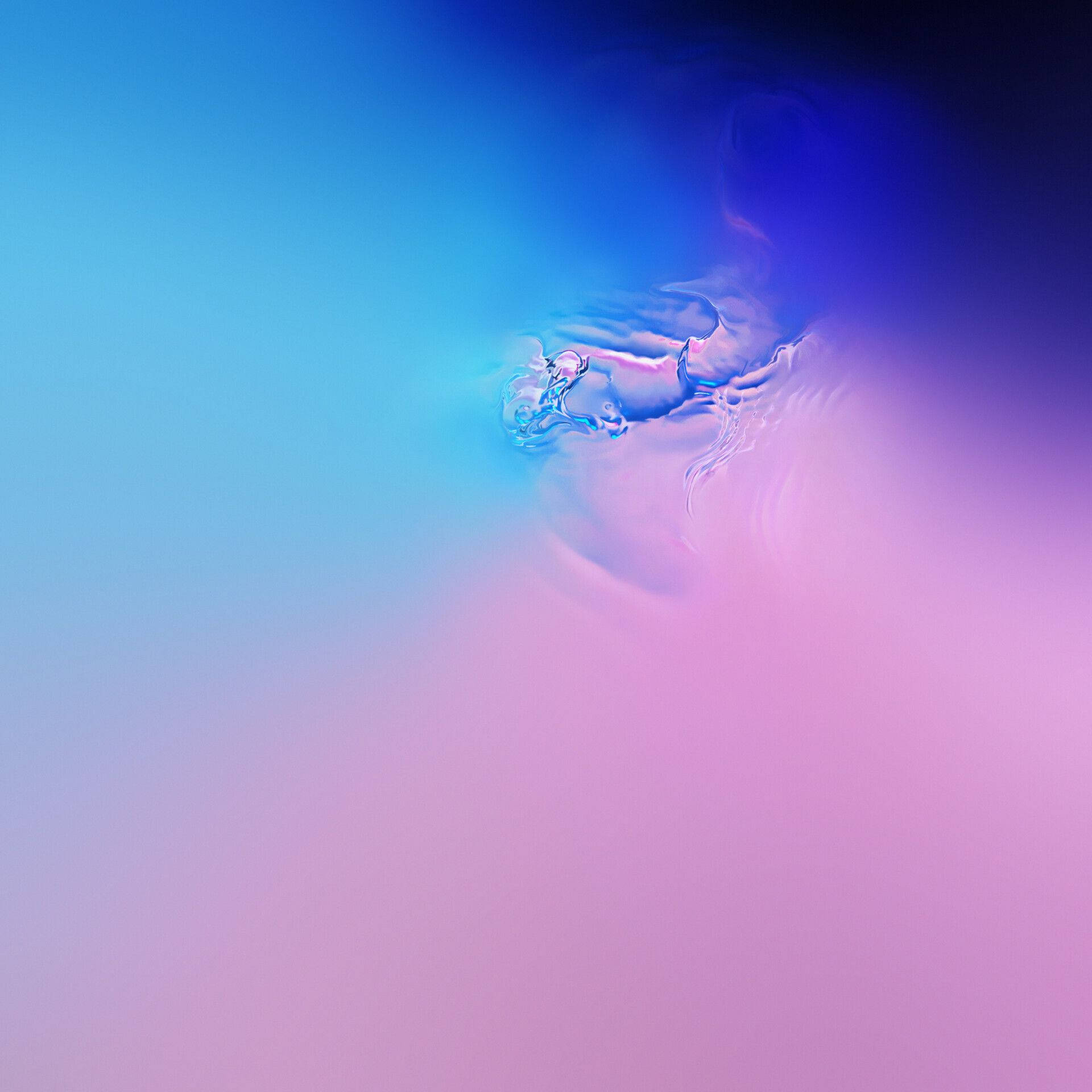 Galaxy S10 Розова и Синя Вода Тапет