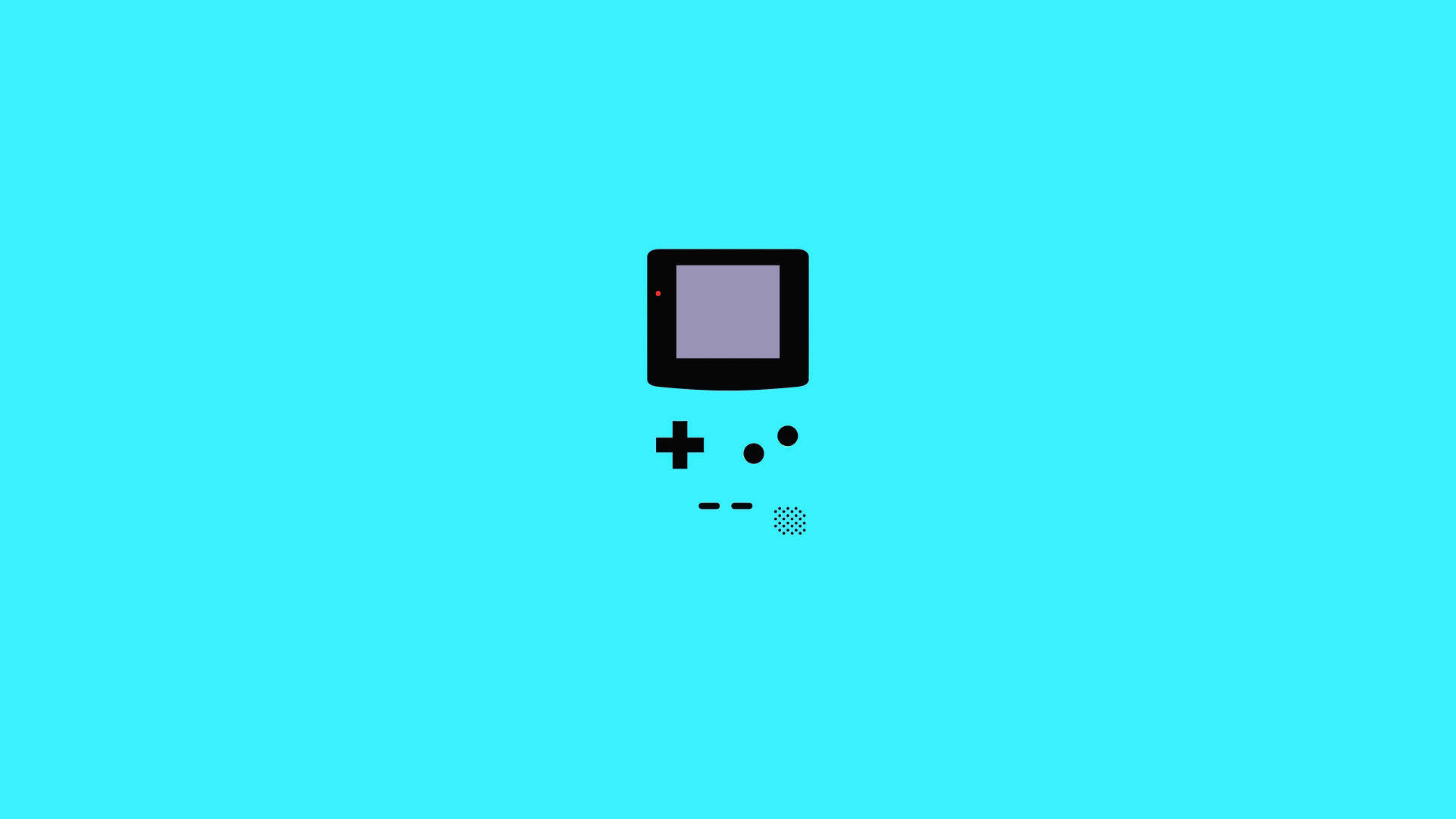 Носталгия по ретро игрите със син Game Boy Color Тапет