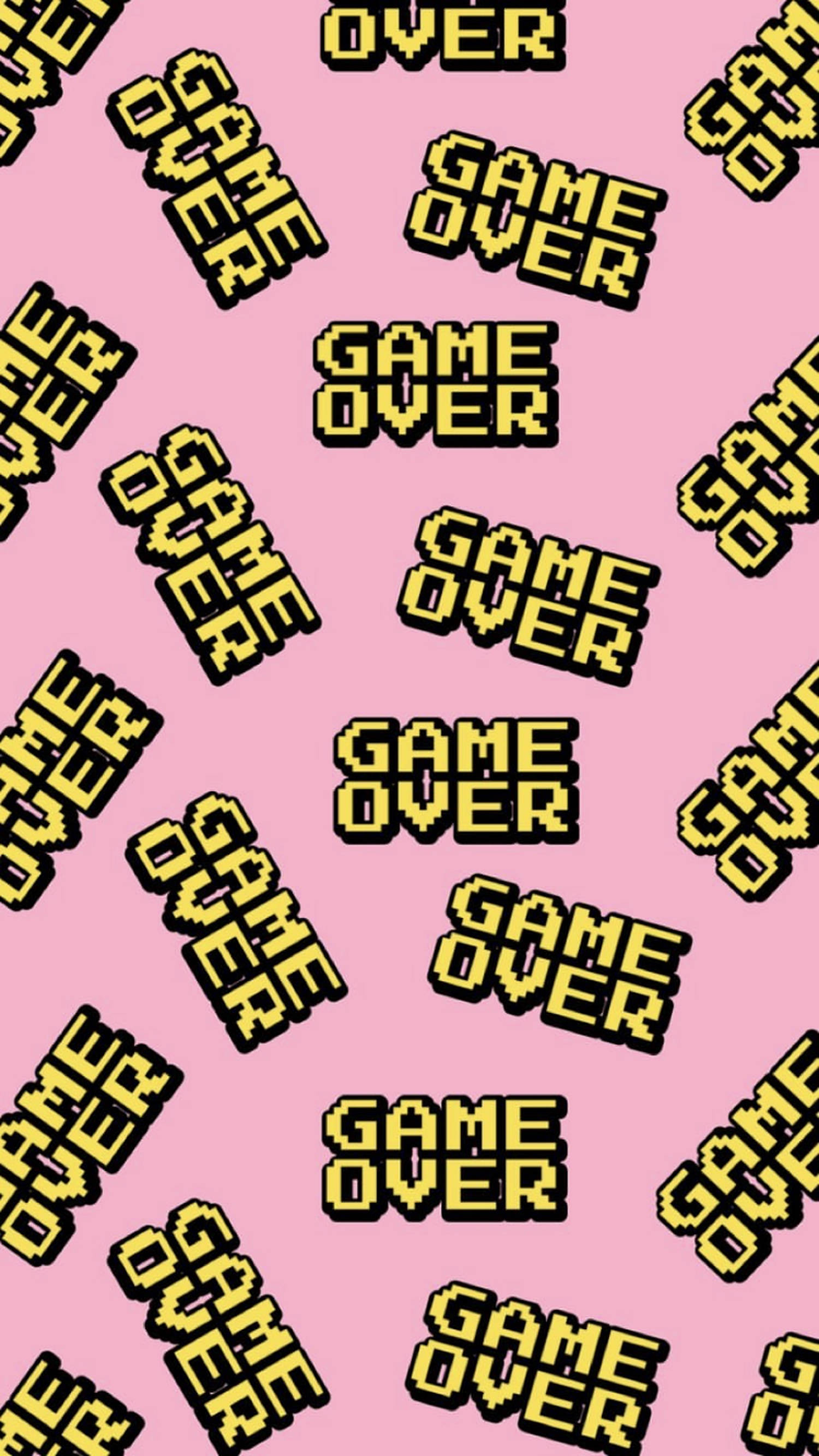 Game Over естетически думи Тапет