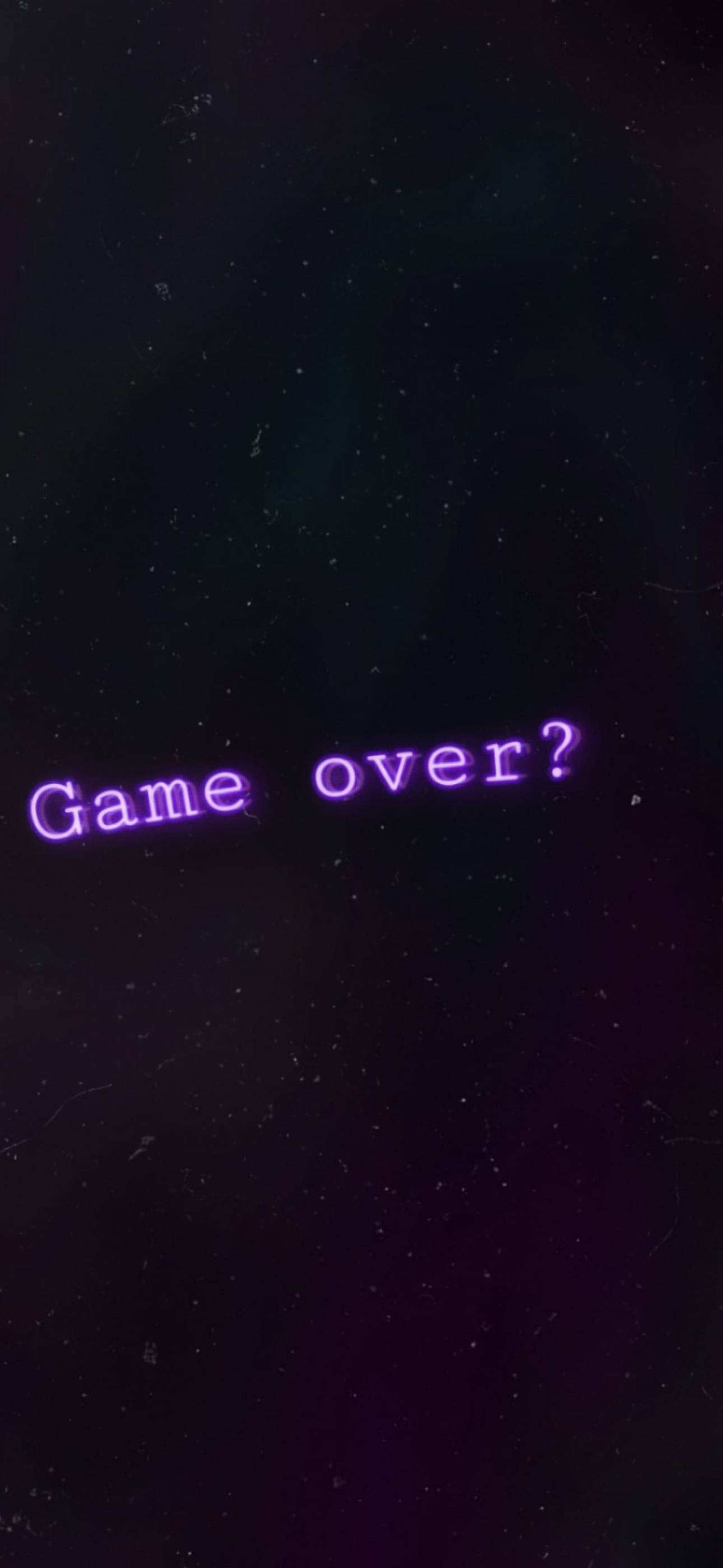 Game Over черна и лилава естетика Тапет