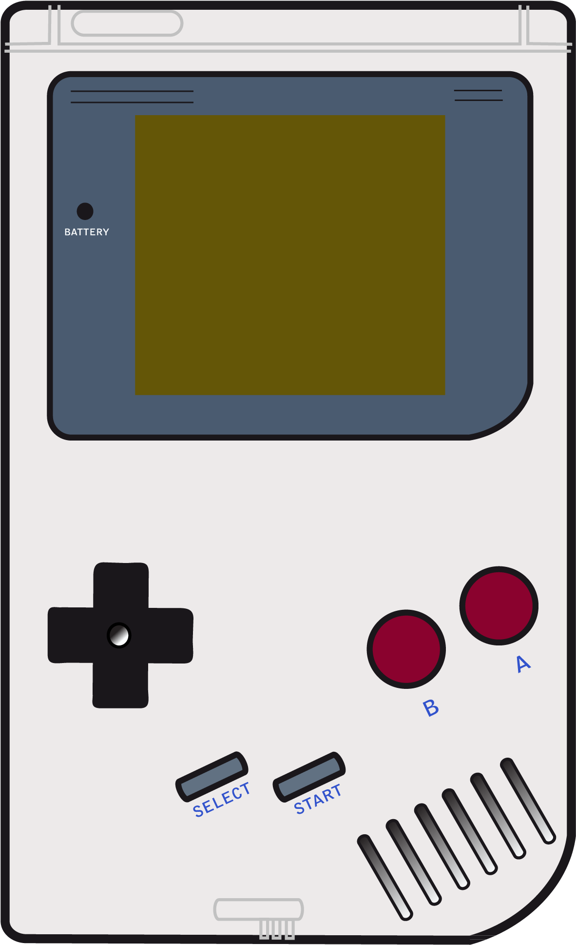 Класична векторна илюстрация на Gameboy Тапет