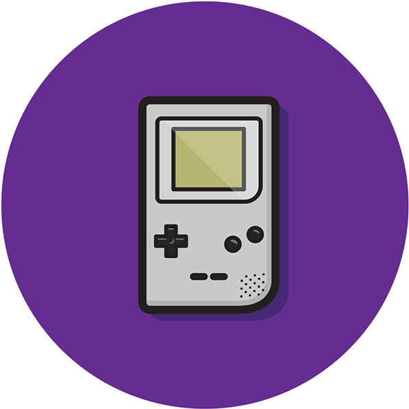 Класическа векторна илюстрация на Gameboy Тапет
