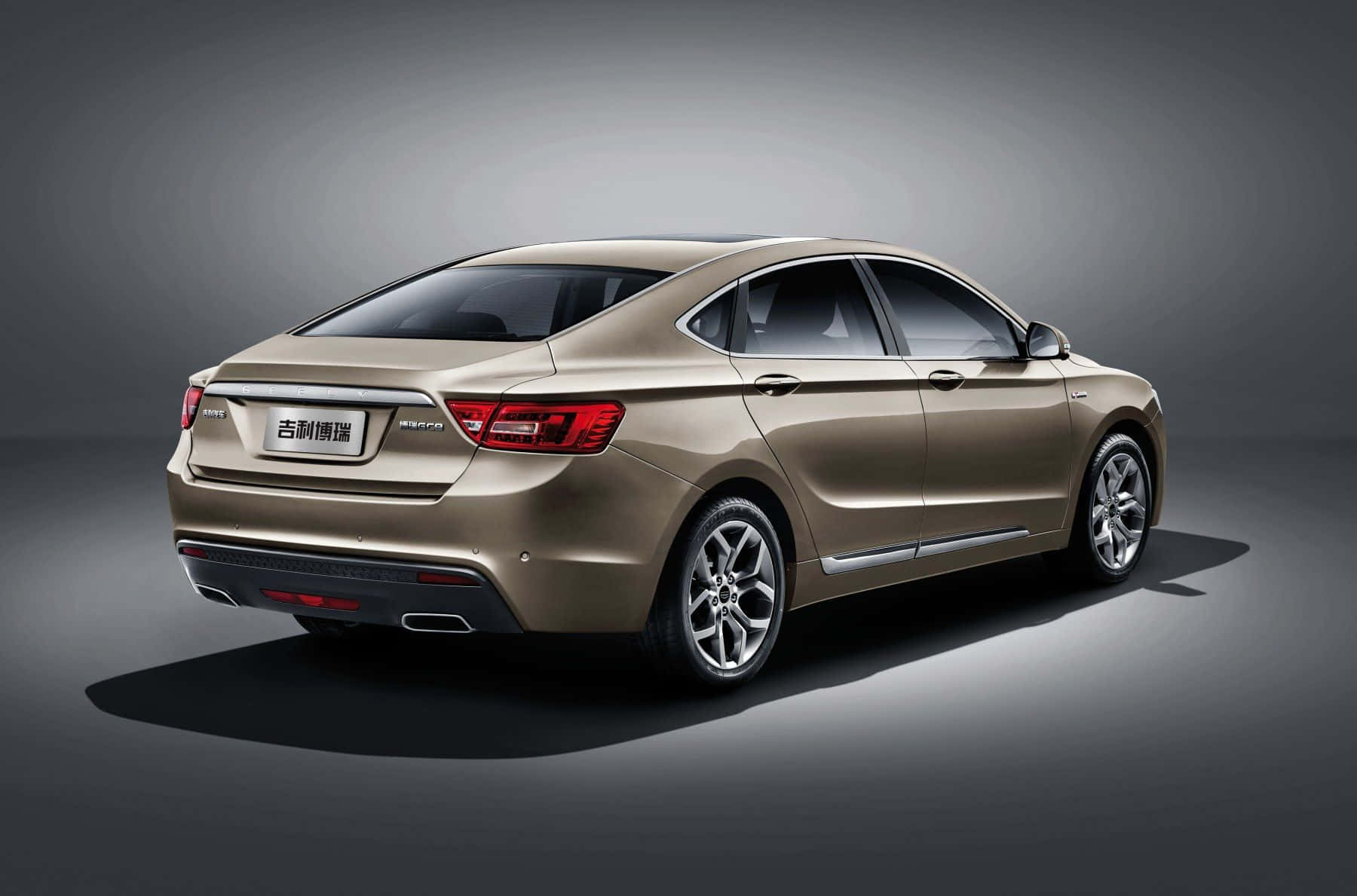 Стилна Geely кола в движение Тапет
