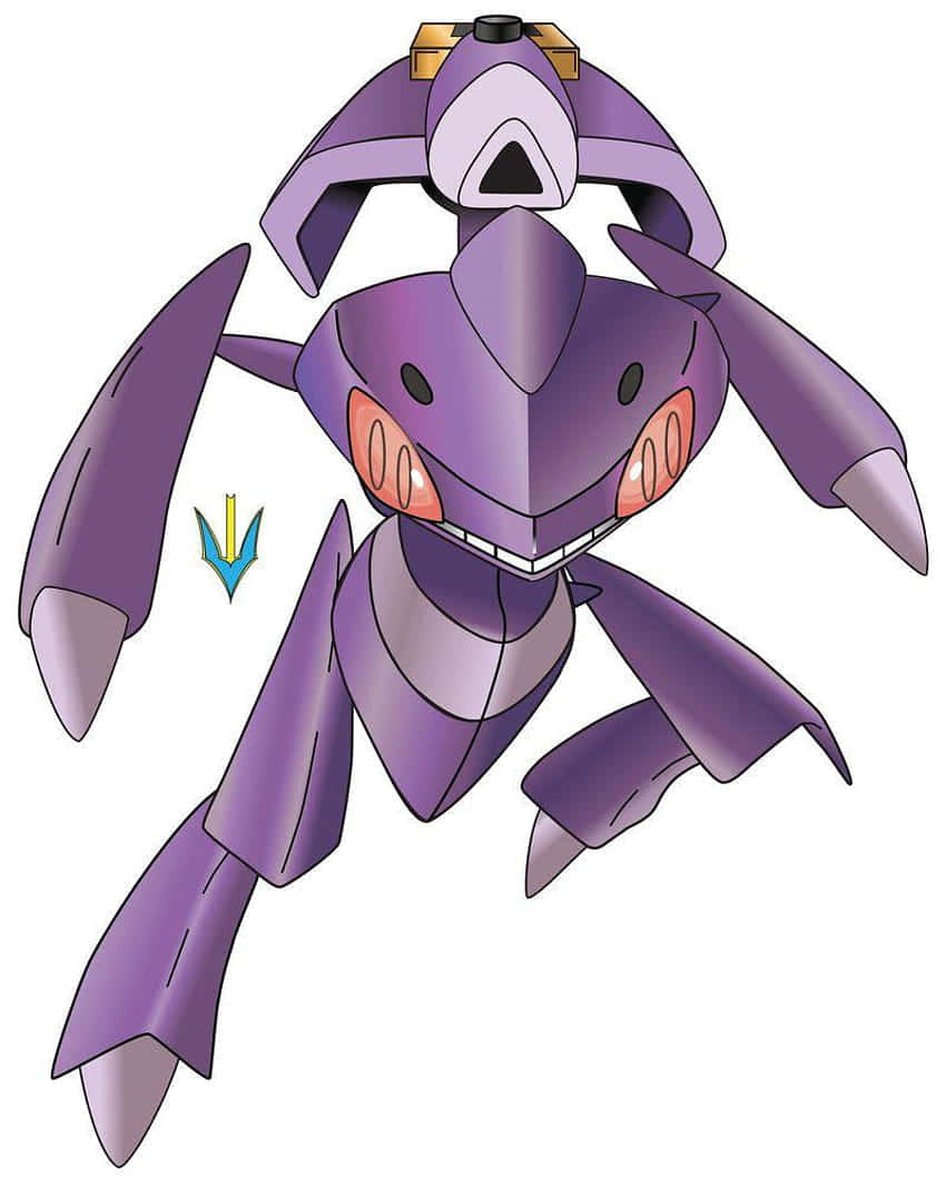 Впечатляваща илюстрация на Покемон Genesect Тапет