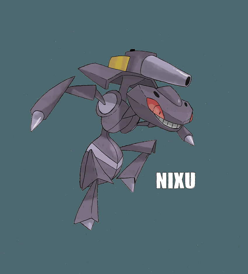 Genesect Pokemon на бледно-син фон Тапет