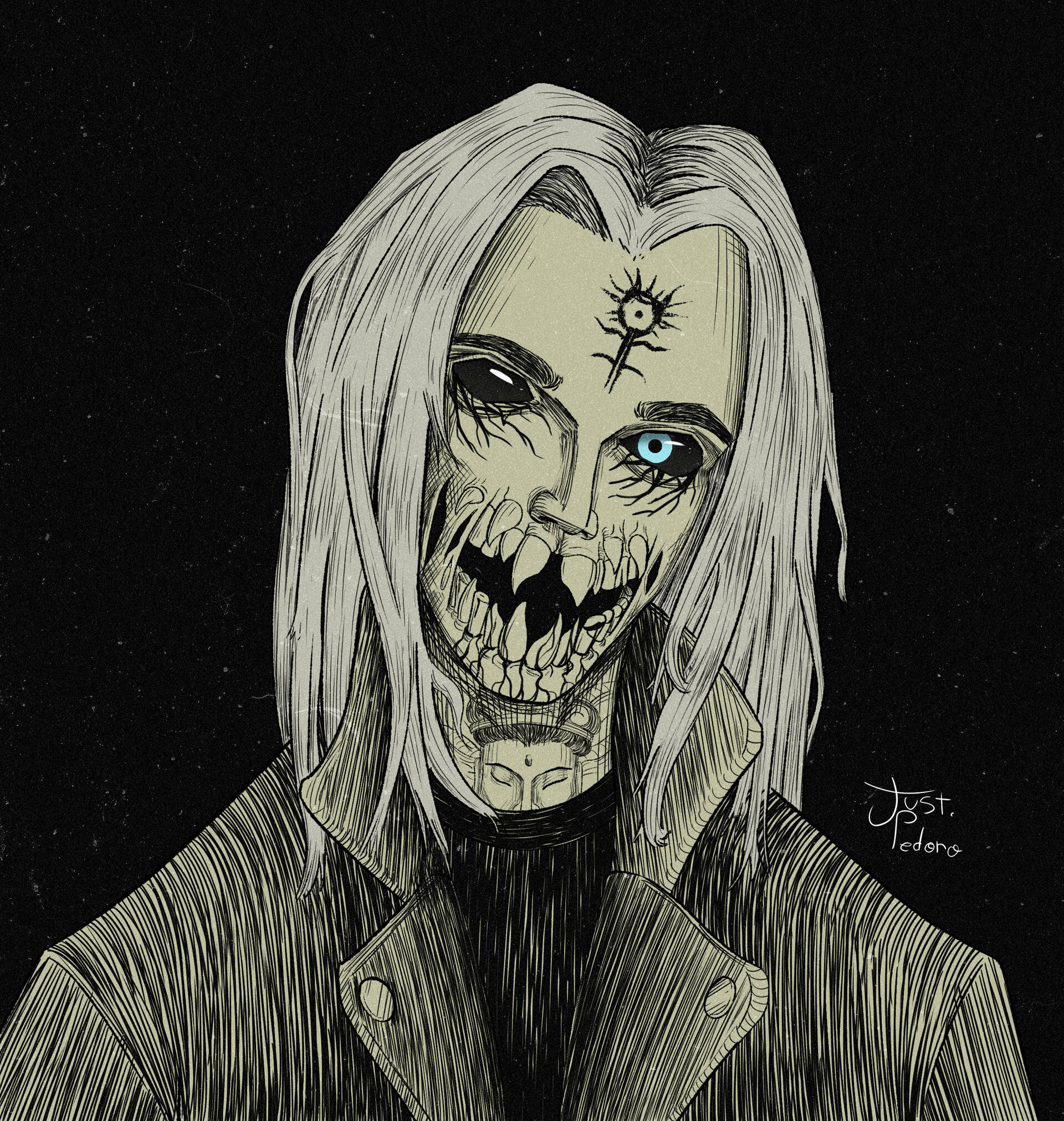 Ghostemane Чудовищни Зъби Тапет