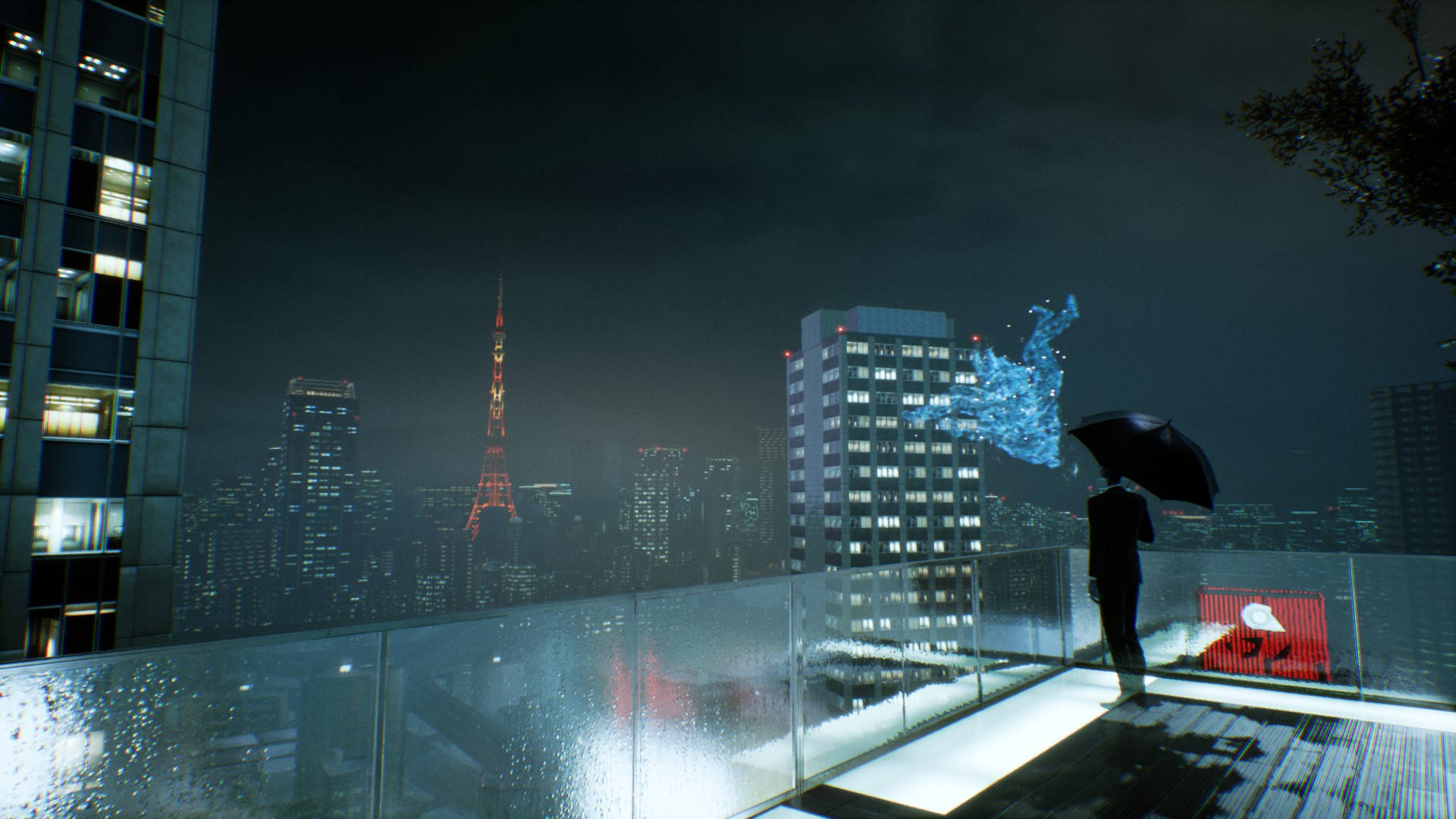 Ghostwire Tokyo Балконния разходка Тапет