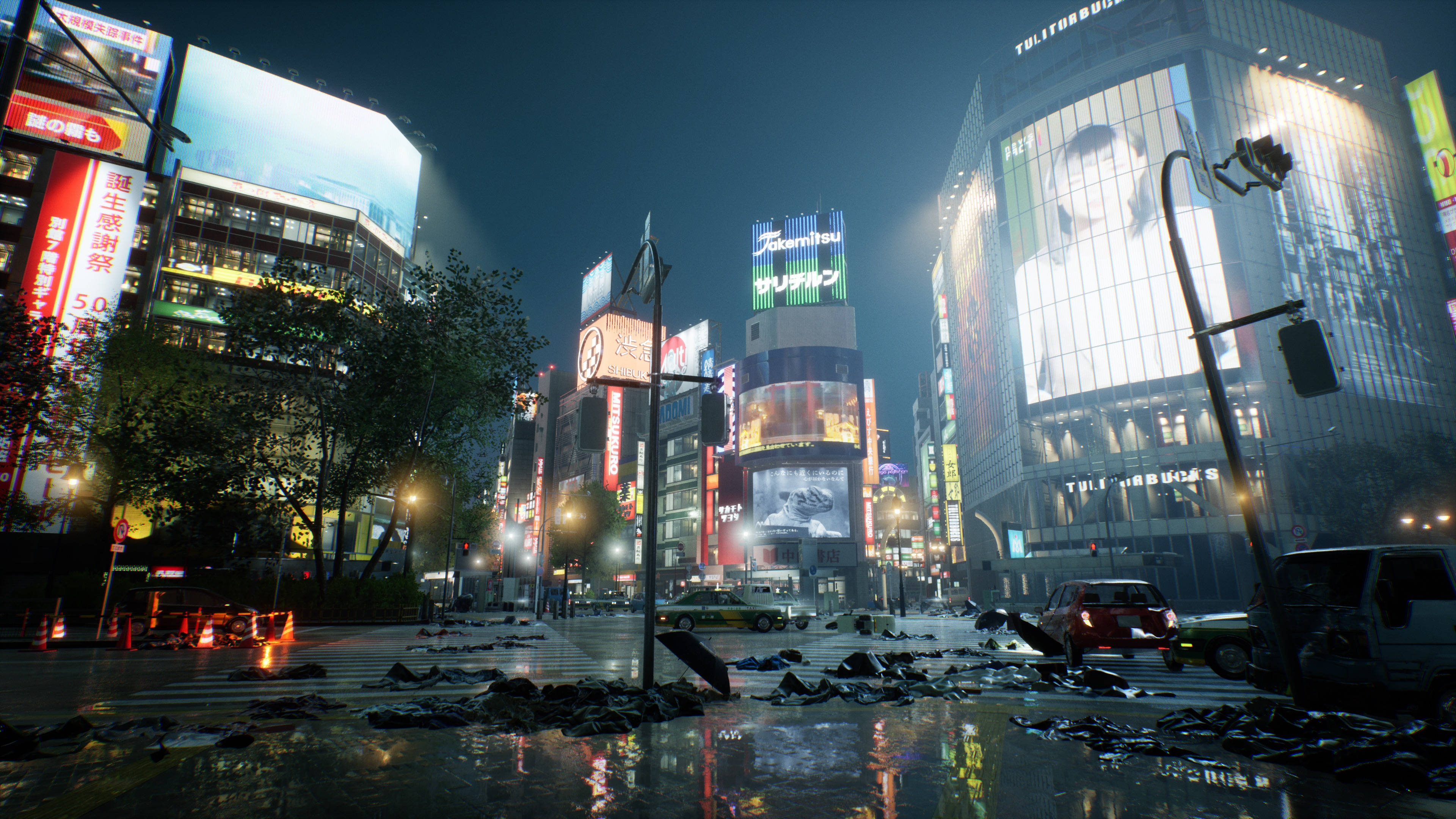 Ghostwire Tokyo Разрушен Град Тапет