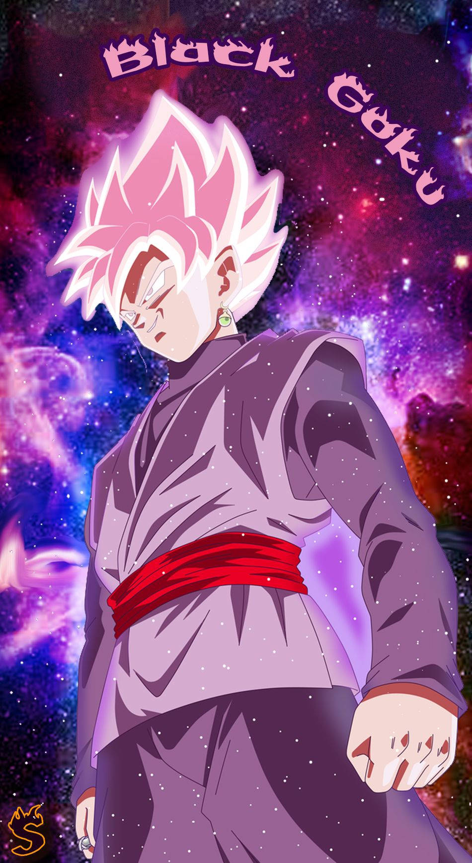 Goku Black iPhone страничен изглед Тапет