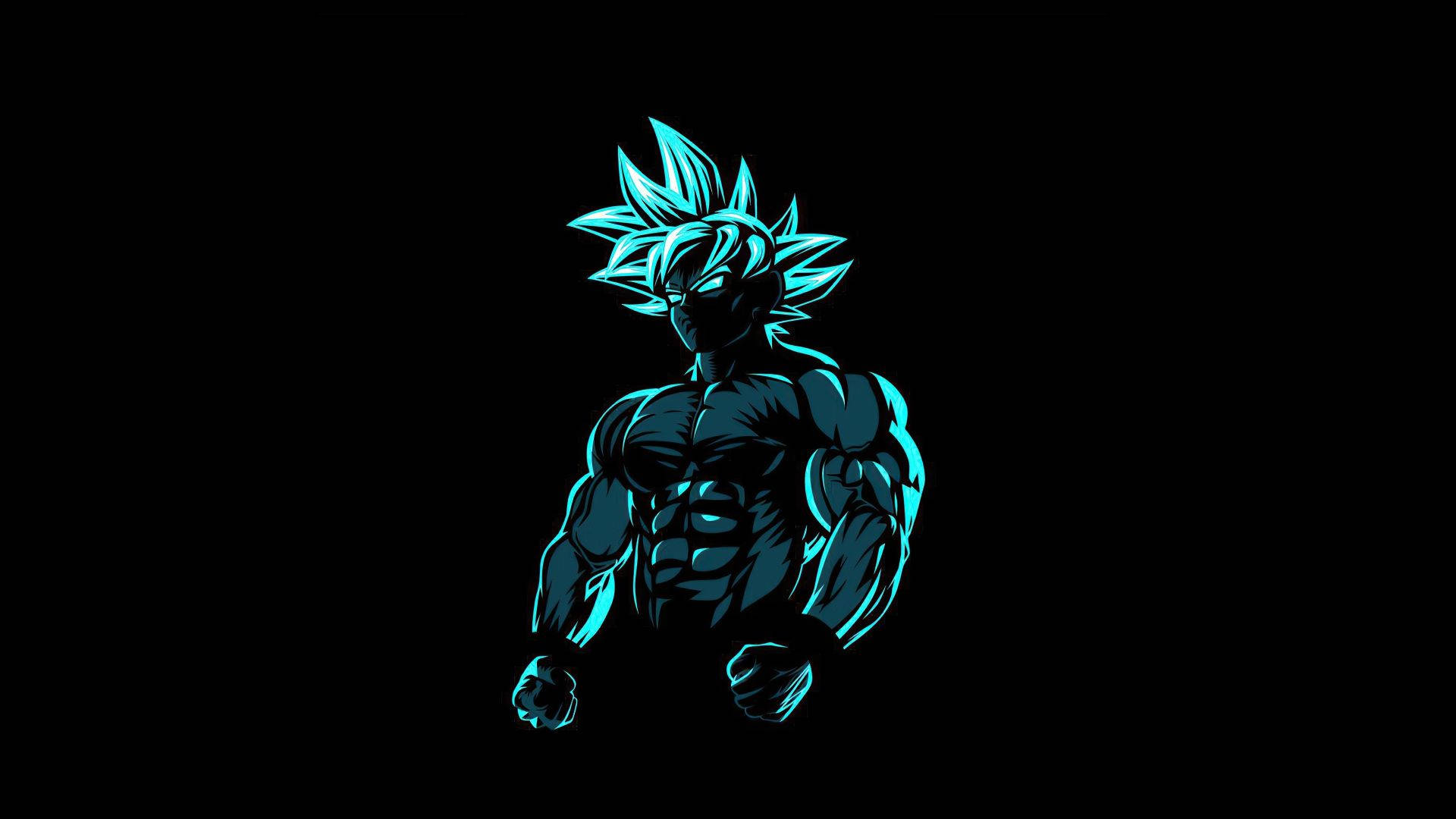 Goku тъмен аниме естетик десктоп Тапет